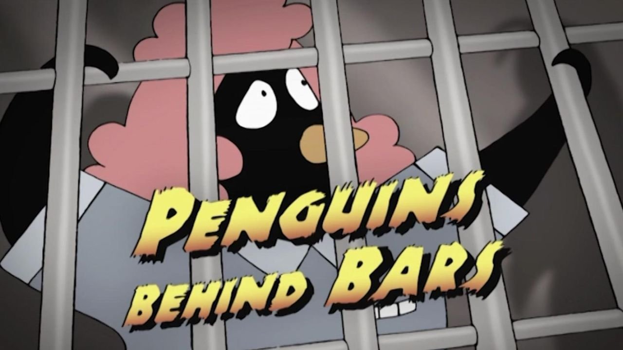 Backdrop for Penguins Behind Bars