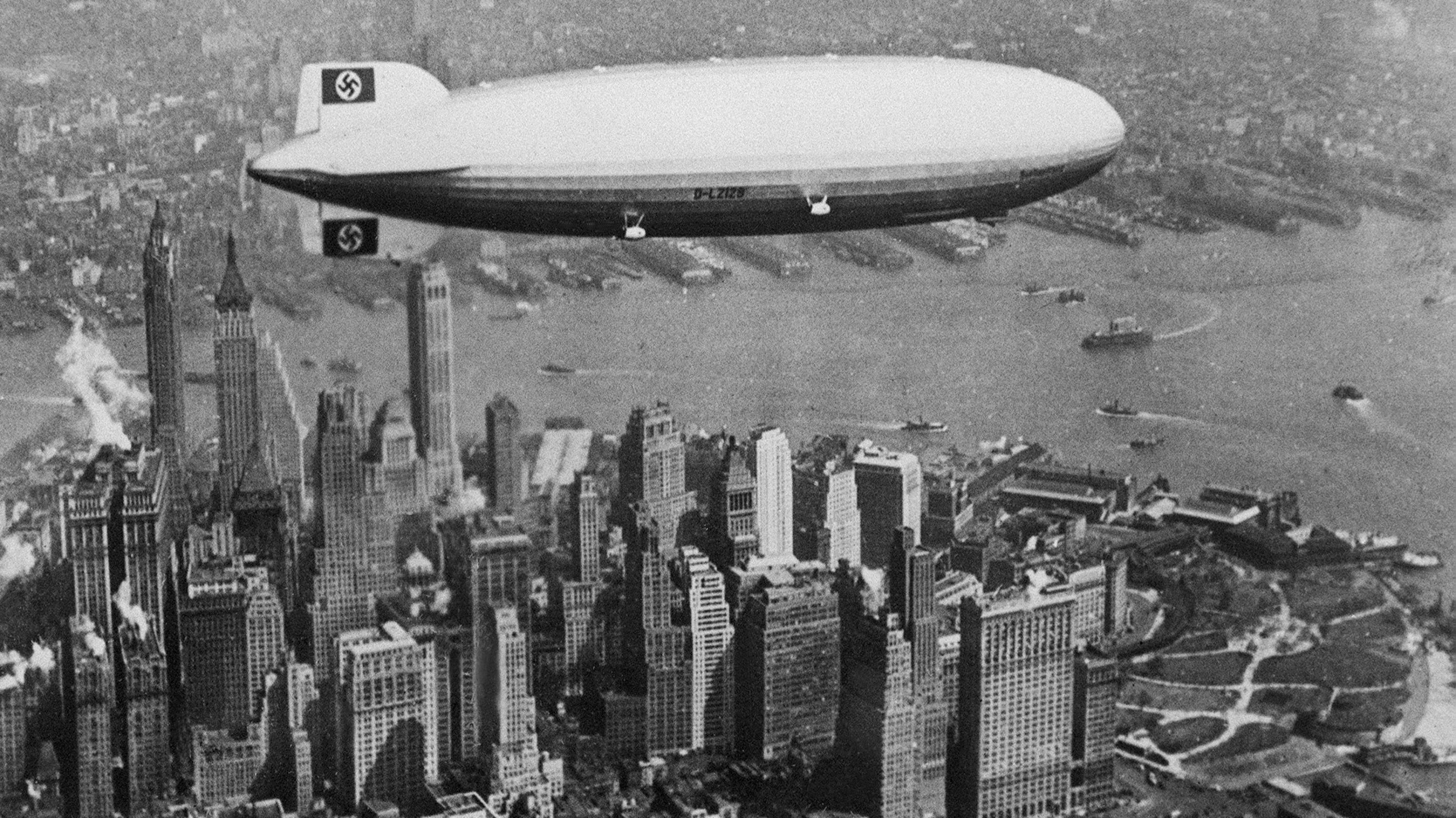 Backdrop for The Hindenburg Disaster: Probable Cause