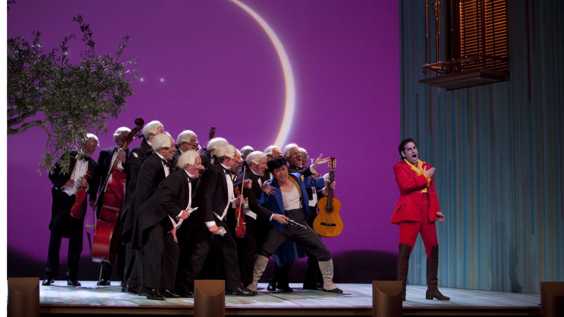 Backdrop for The Royal Opera House: The Barber of Seville