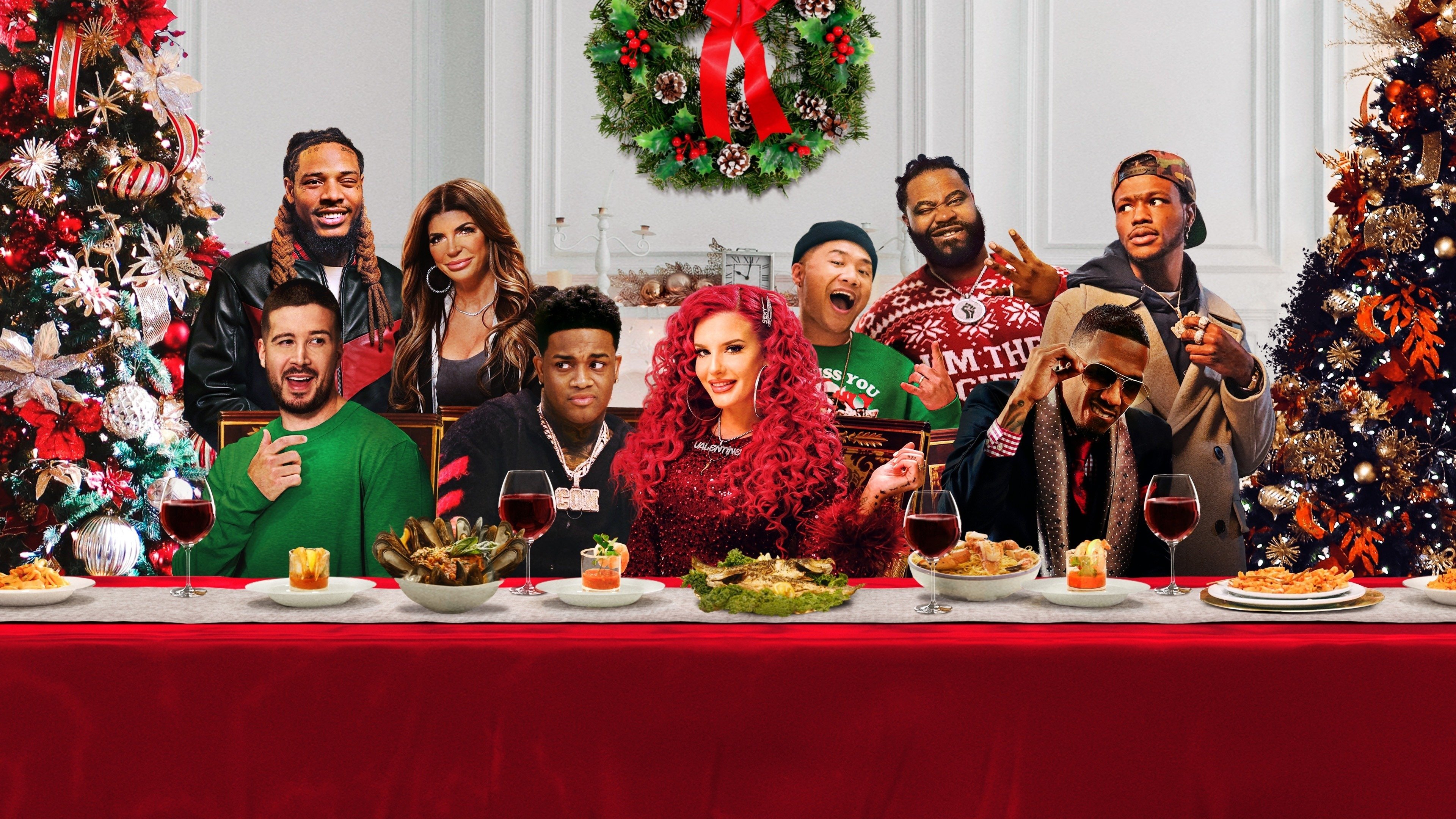 Backdrop for Fuhgeddabout Christmas