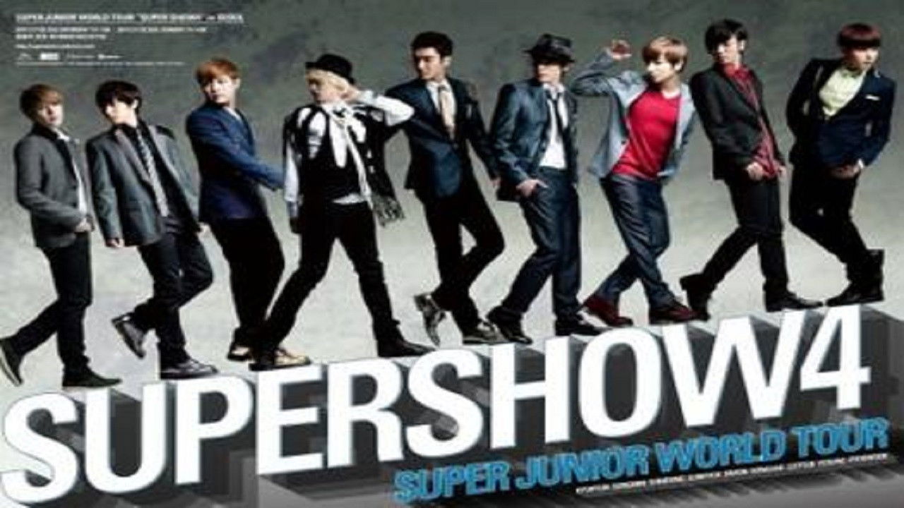 Backdrop for Super Junior World Tour - Super Show 4