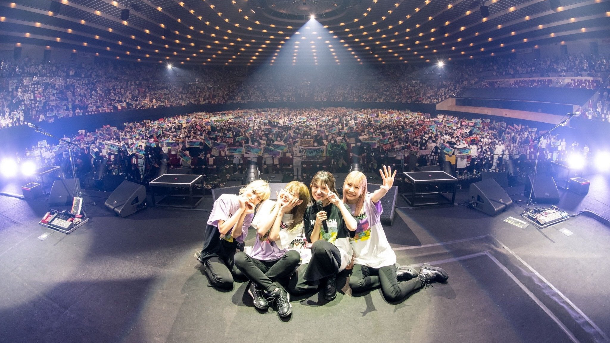Backdrop for SCANDAL - 15th Anniversary Live "INVITATION" Livestream From Osaka-Jo Hall