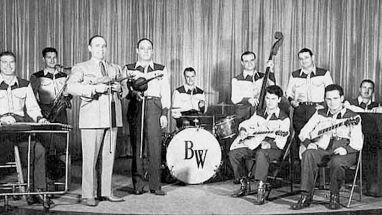 Backdrop for Bob Wills and His Texas Playboys