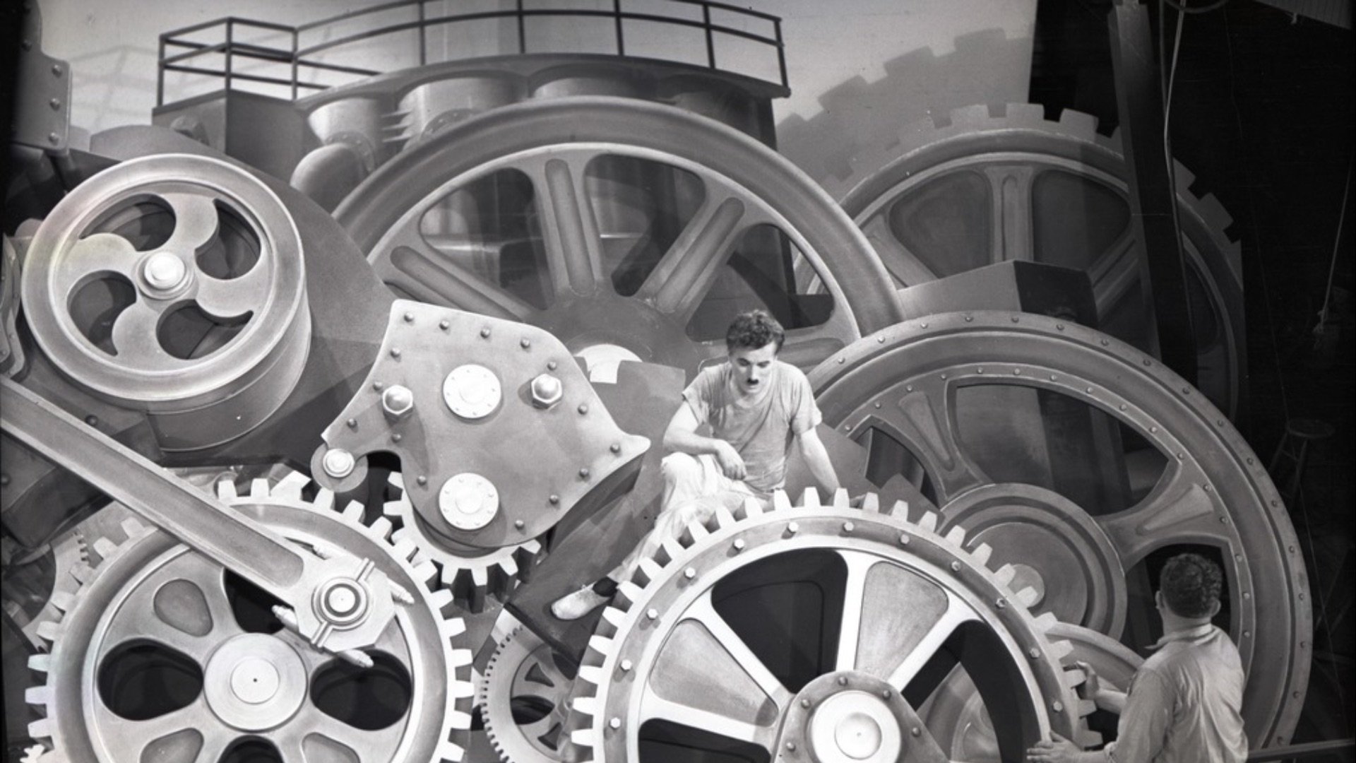 Backdrop for Chaplin et "Les temps modernes", La voie du silence