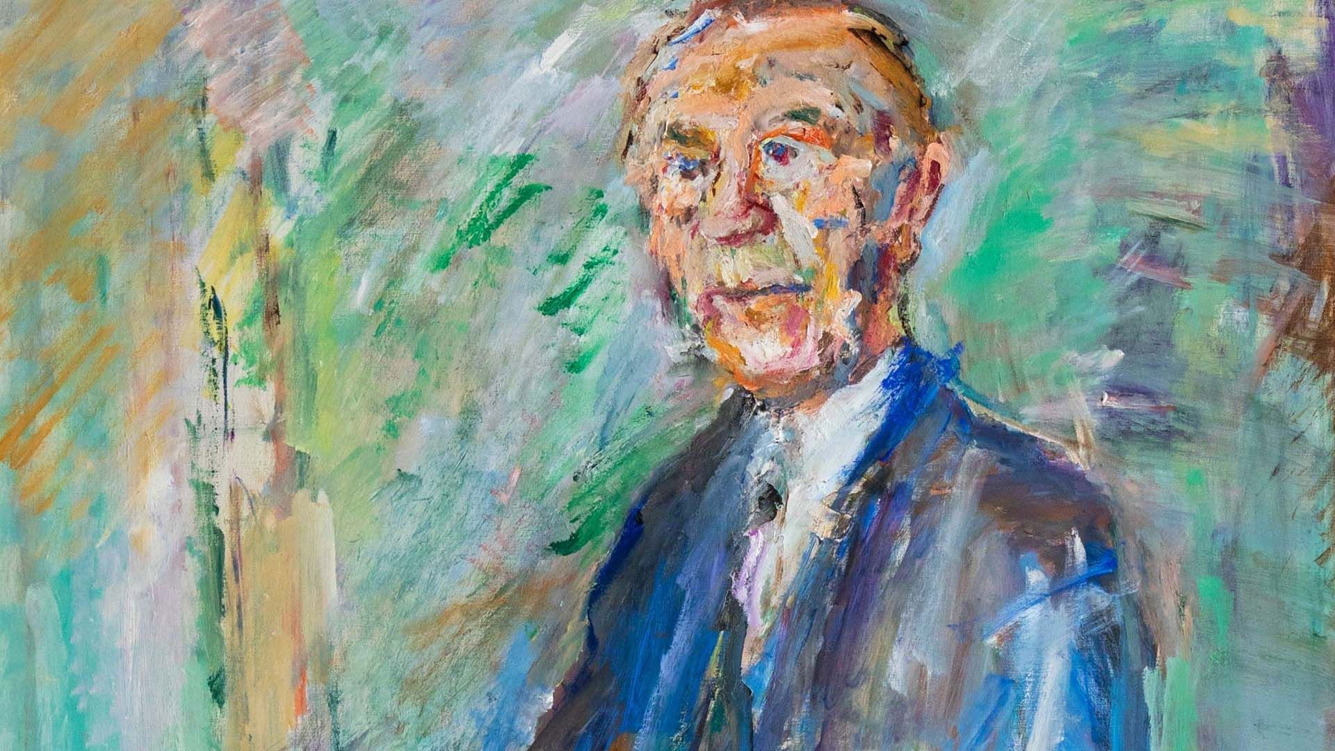 Backdrop for Oskar Kokoschka : Portraits européens
