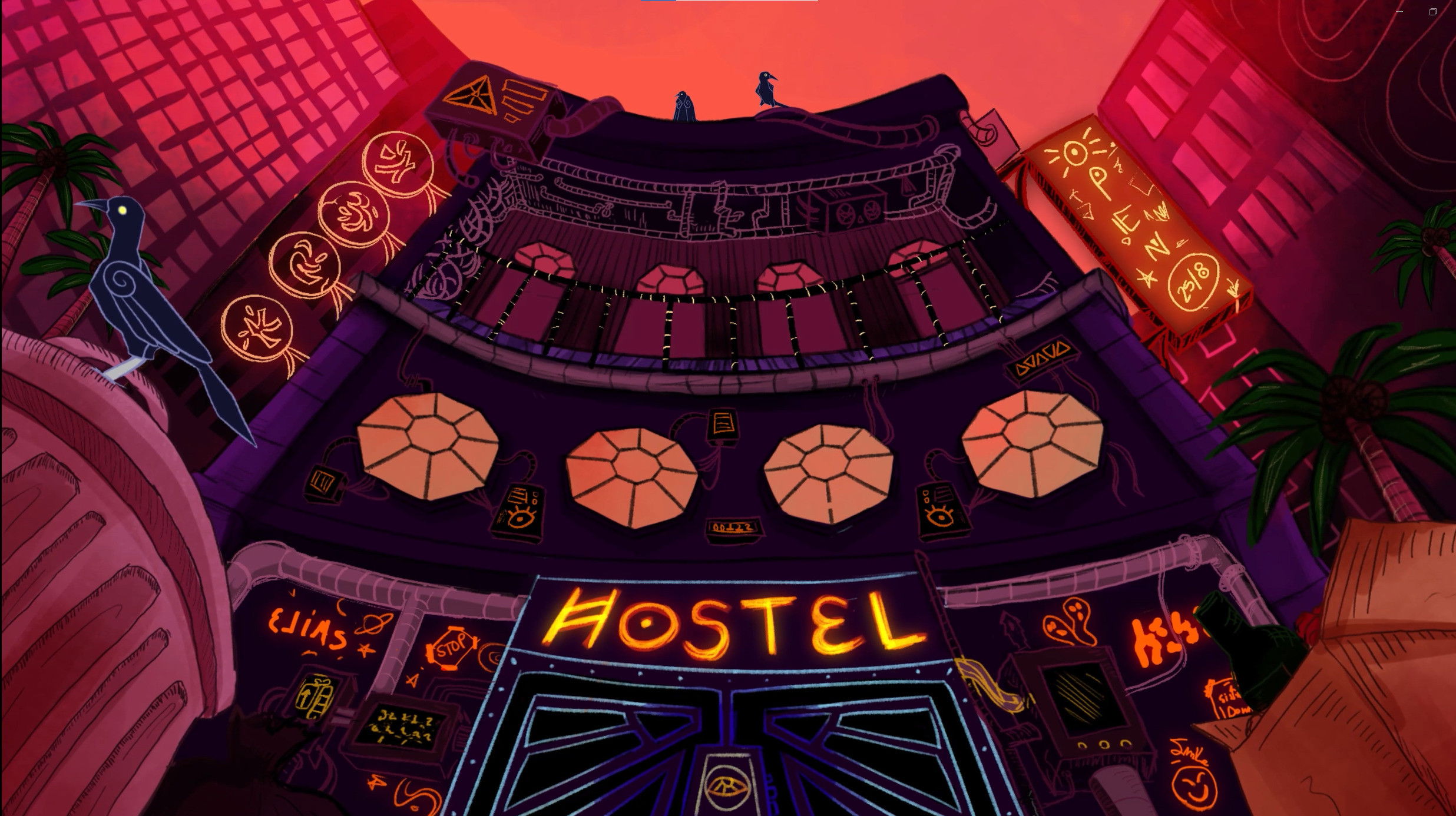 Backdrop for Galvanic Heart