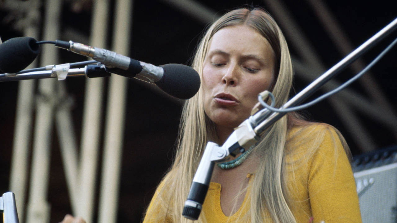 Backdrop for Joni Mitchell - Both Sides Now - Live at the Isle of Wight Festival 1970