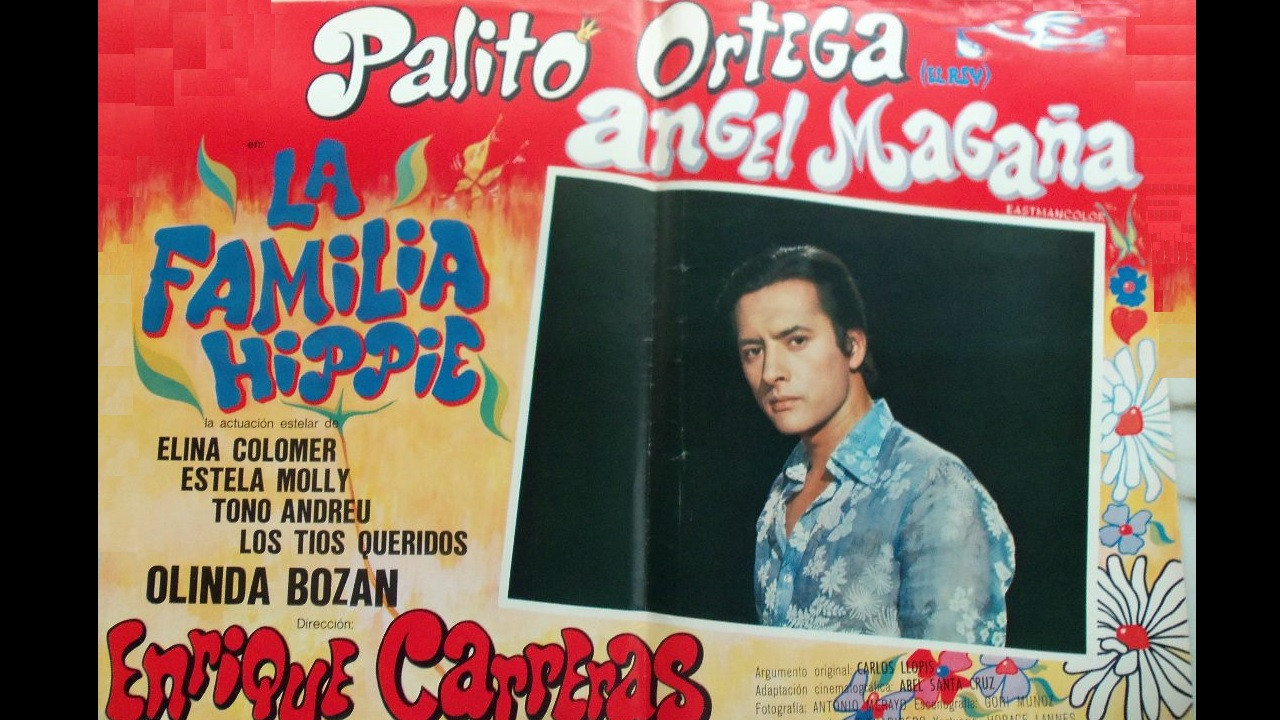 Backdrop for La familia hippie