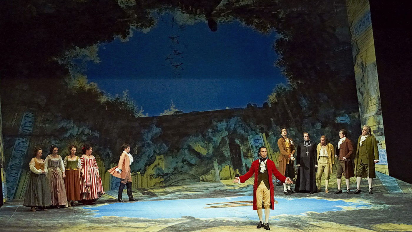 Backdrop for Le Nozze di Figaro - Wiener Staatsoper