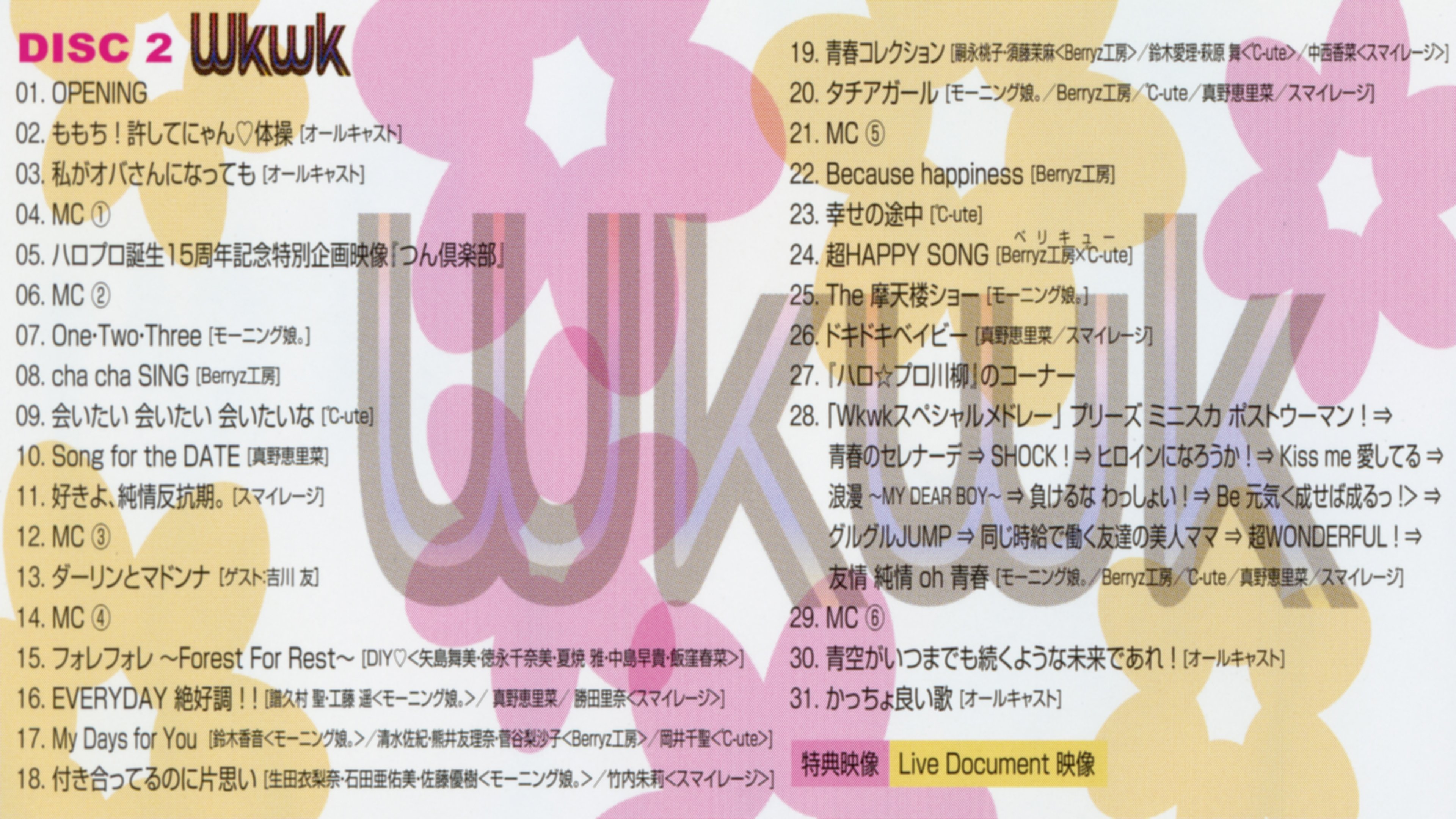 Backdrop for Hello! Project 2012 Summer Tanjou 15 Shuunen Kinen Live 2012 Natsu ~Wkwk (Wakuwaku) Natsu no FAN Matsuri!~