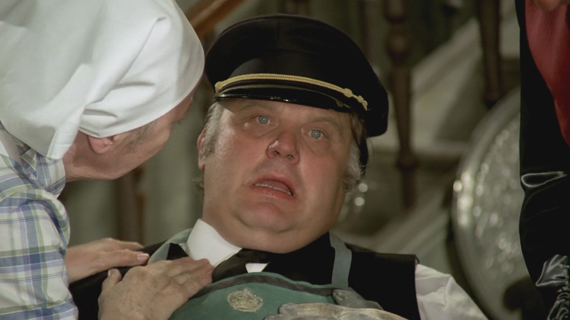 Backdrop for The Olsen Gang Sees Red