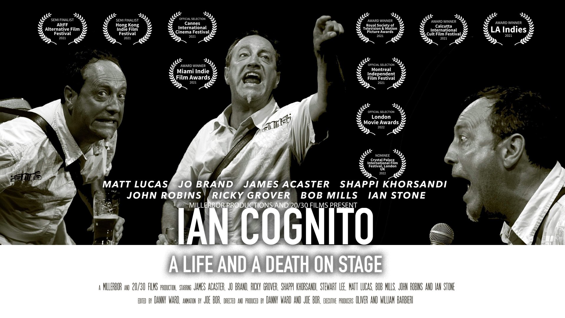 Backdrop for Ian Cognito: A Life and A Death On Stage