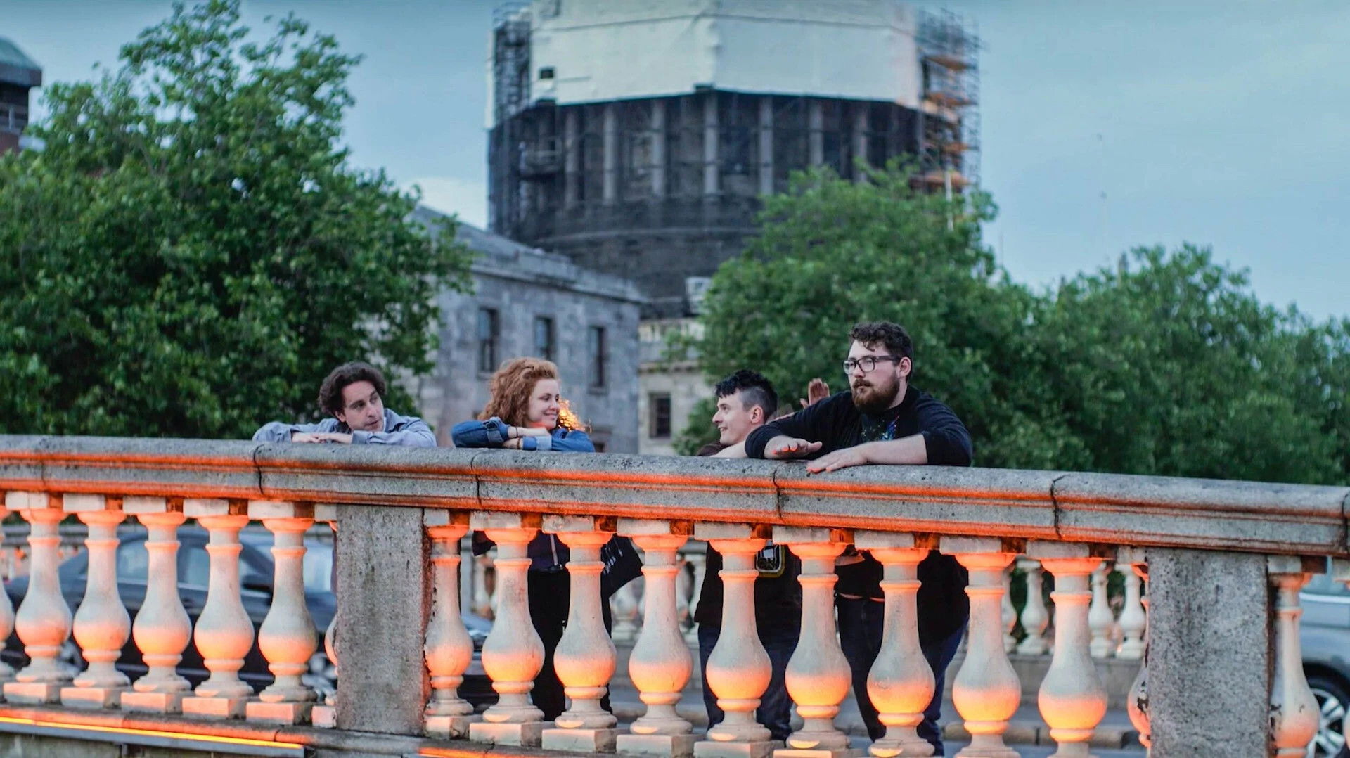 Backdrop for The New Music