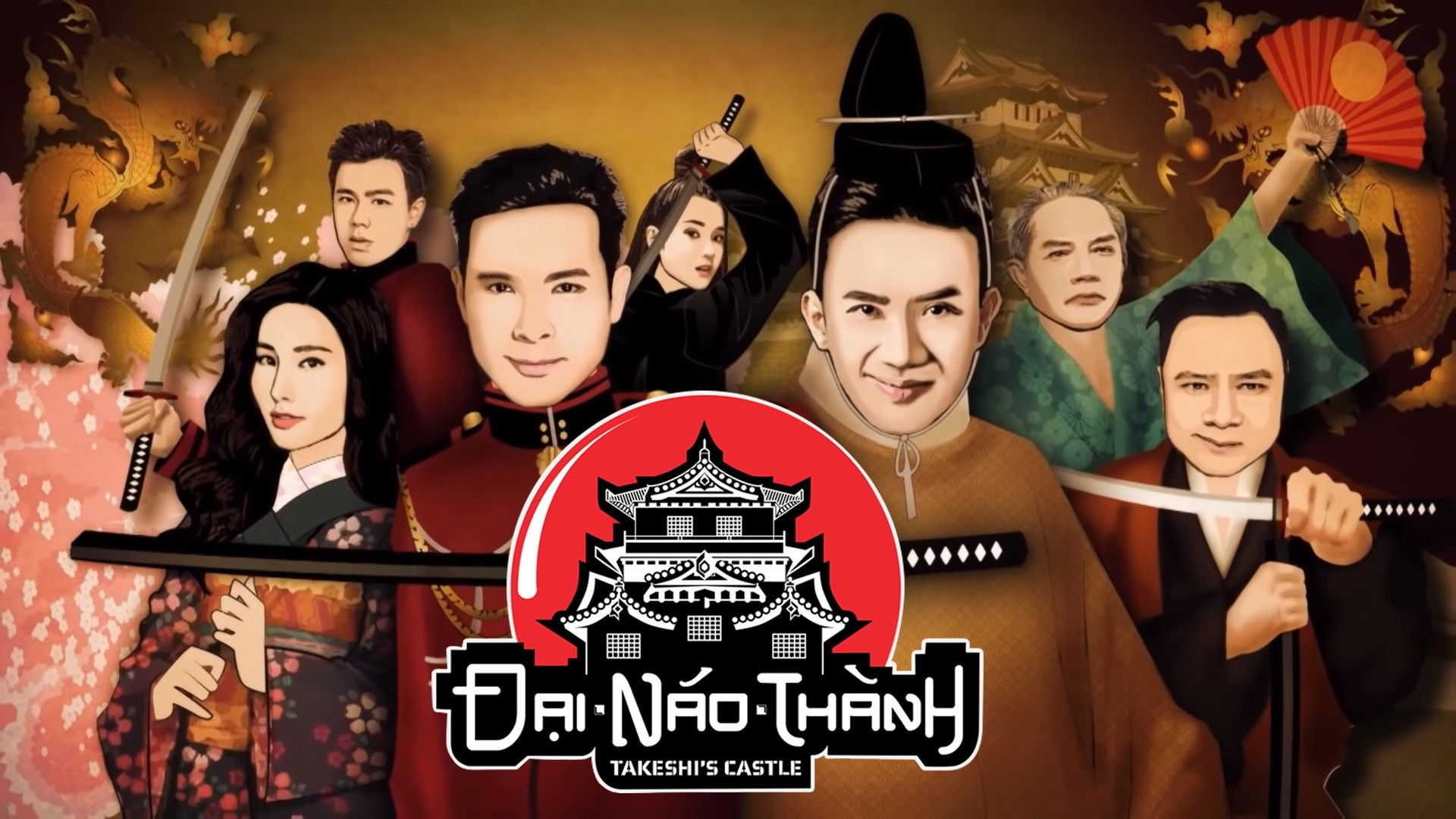 Backdrop for Takeshi's Castle