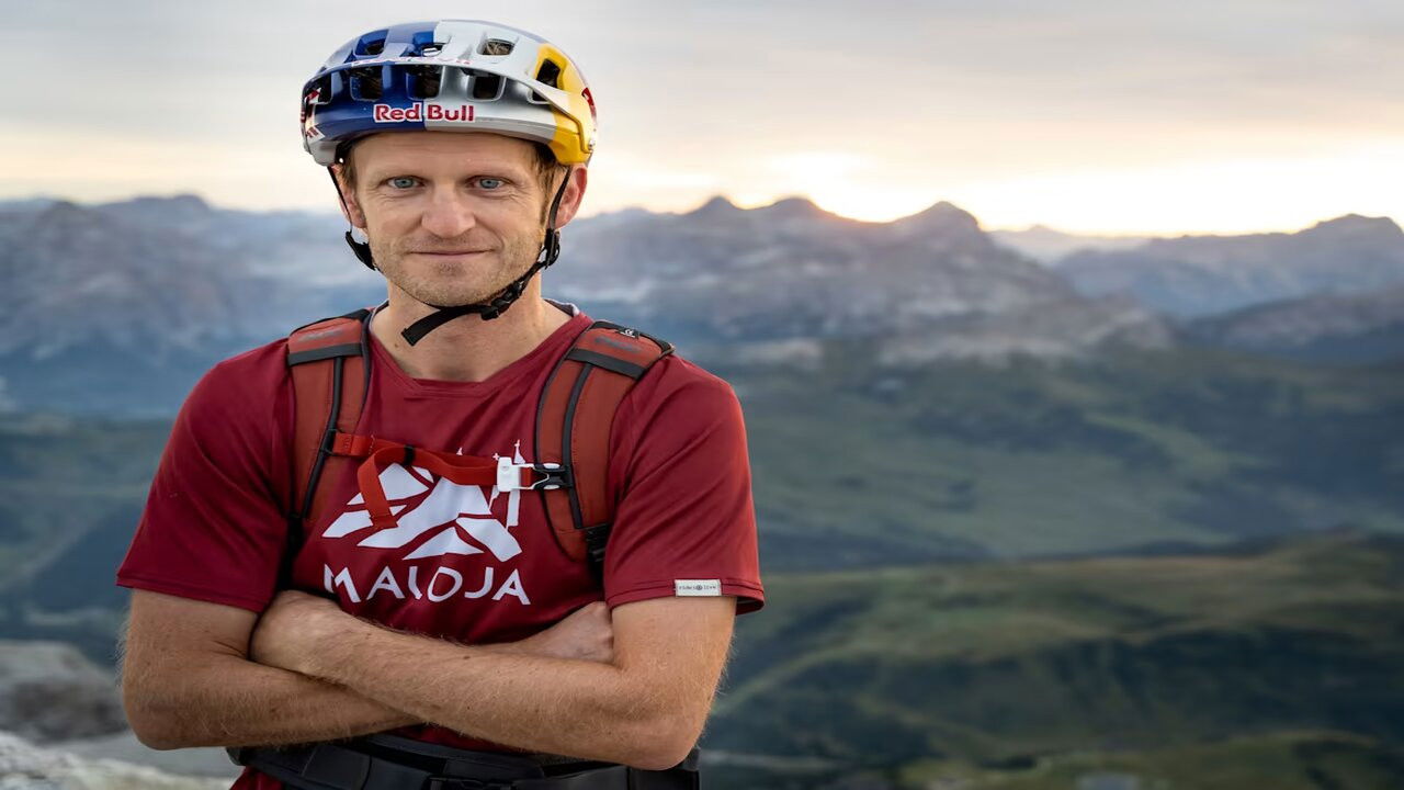 Backdrop for No Room For Mistakes! High-Alpine MTB in the Dolomites with Tom Oehler
