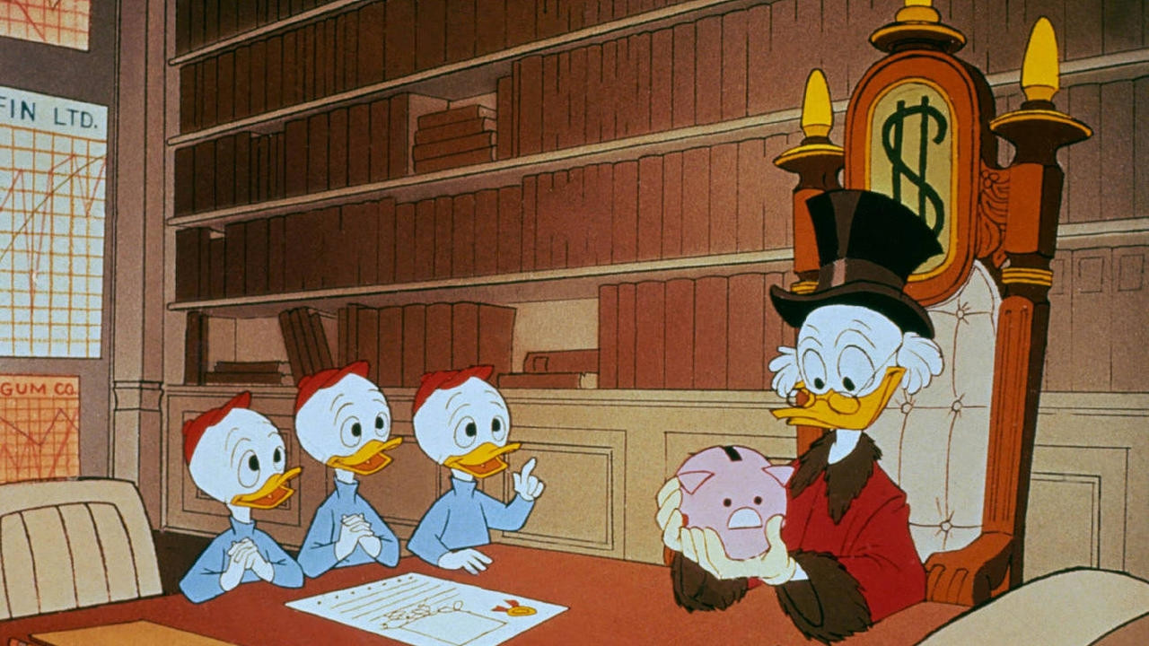Backdrop for Scrooge McDuck and Money