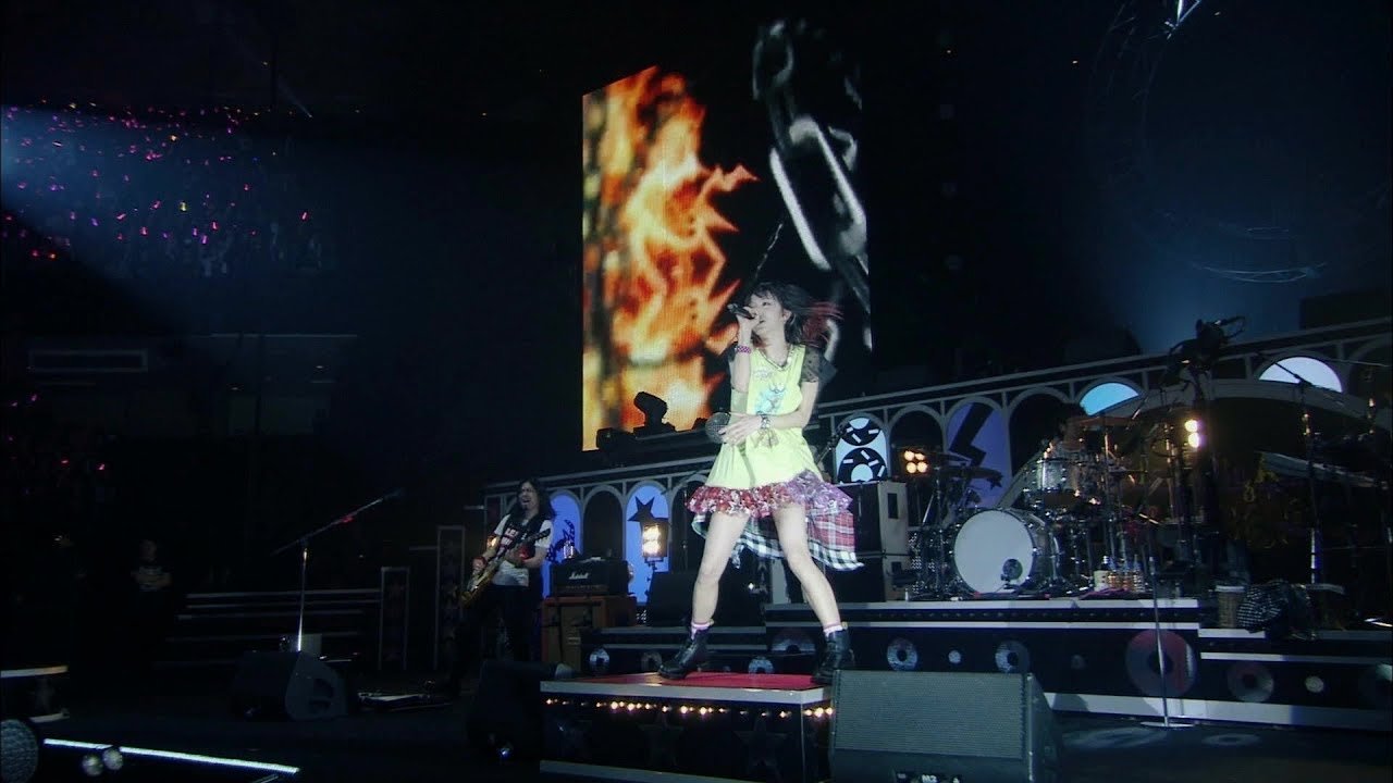 Backdrop for LiVE is Smile Always ~PiNK&BLACK~ in Nippon Budokan -Choco Donut-