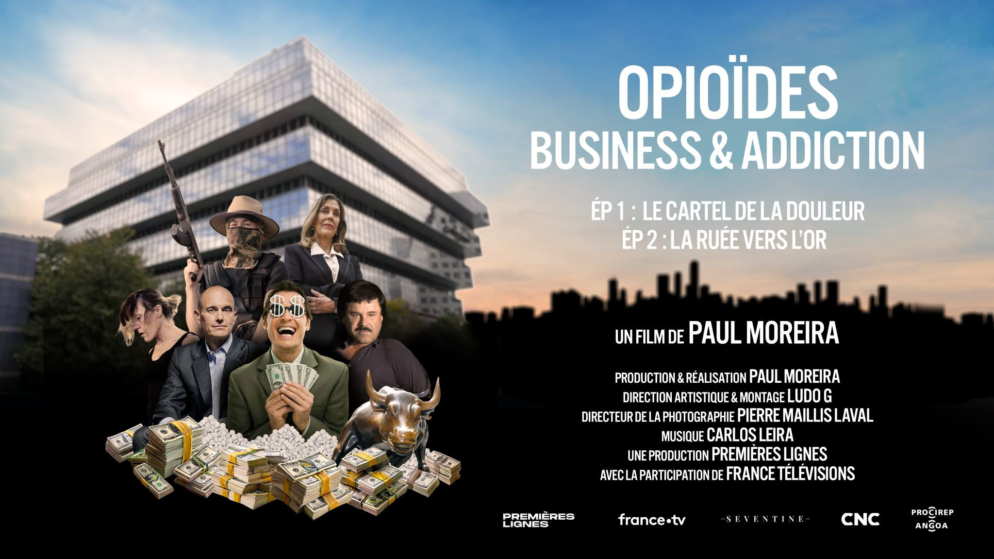 Backdrop for Opioïdes, business & addiction : Le cartel de la douleur