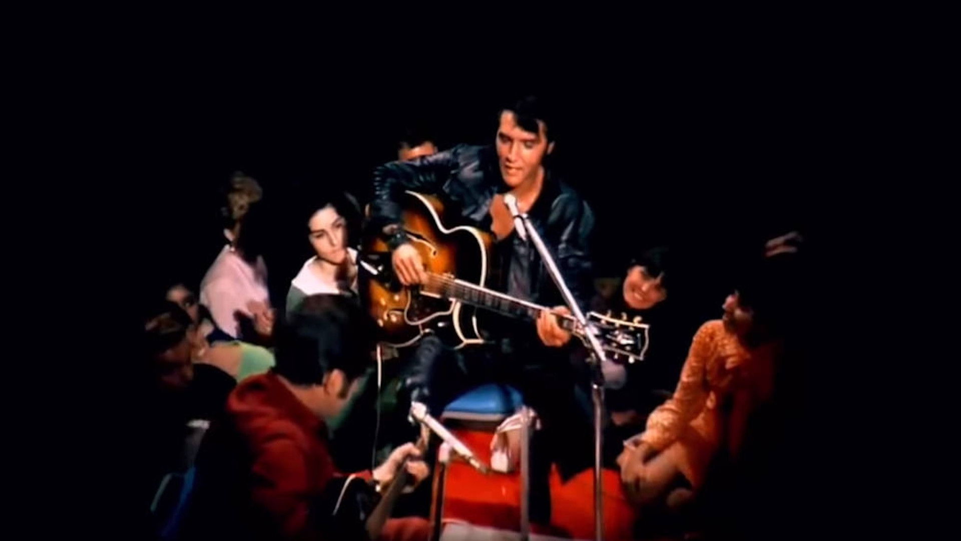 Backdrop for Elvis: Black Leather Sit-Down Show #1 – JUNE 27, 1968