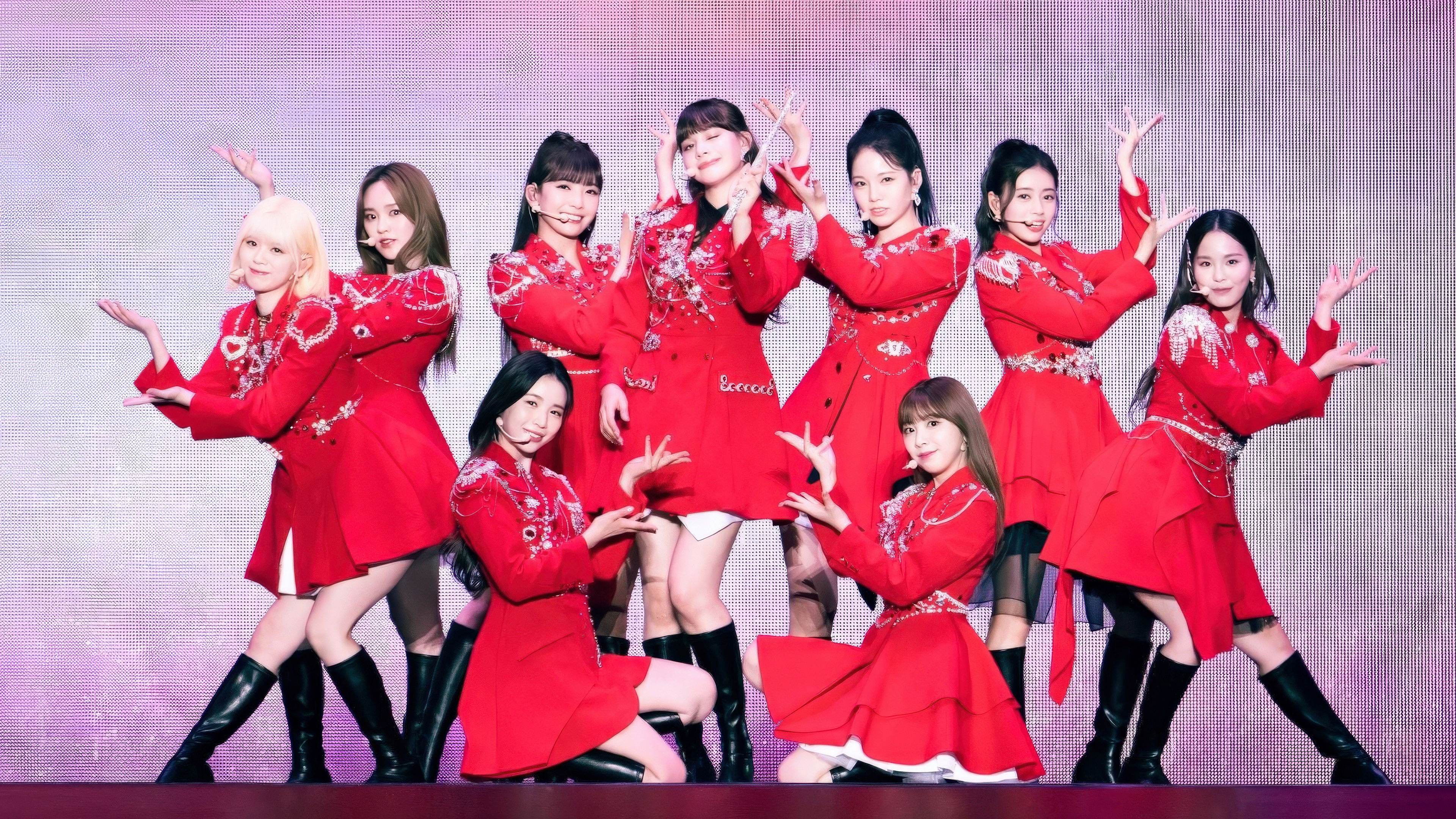 Backdrop for NiziU Live with U 2022 "Burn it Up" in TOKYO DOME