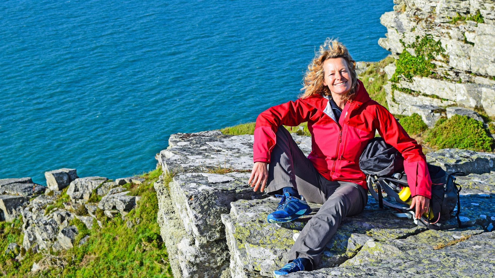 Backdrop for Kate Humble's Coastal Britain