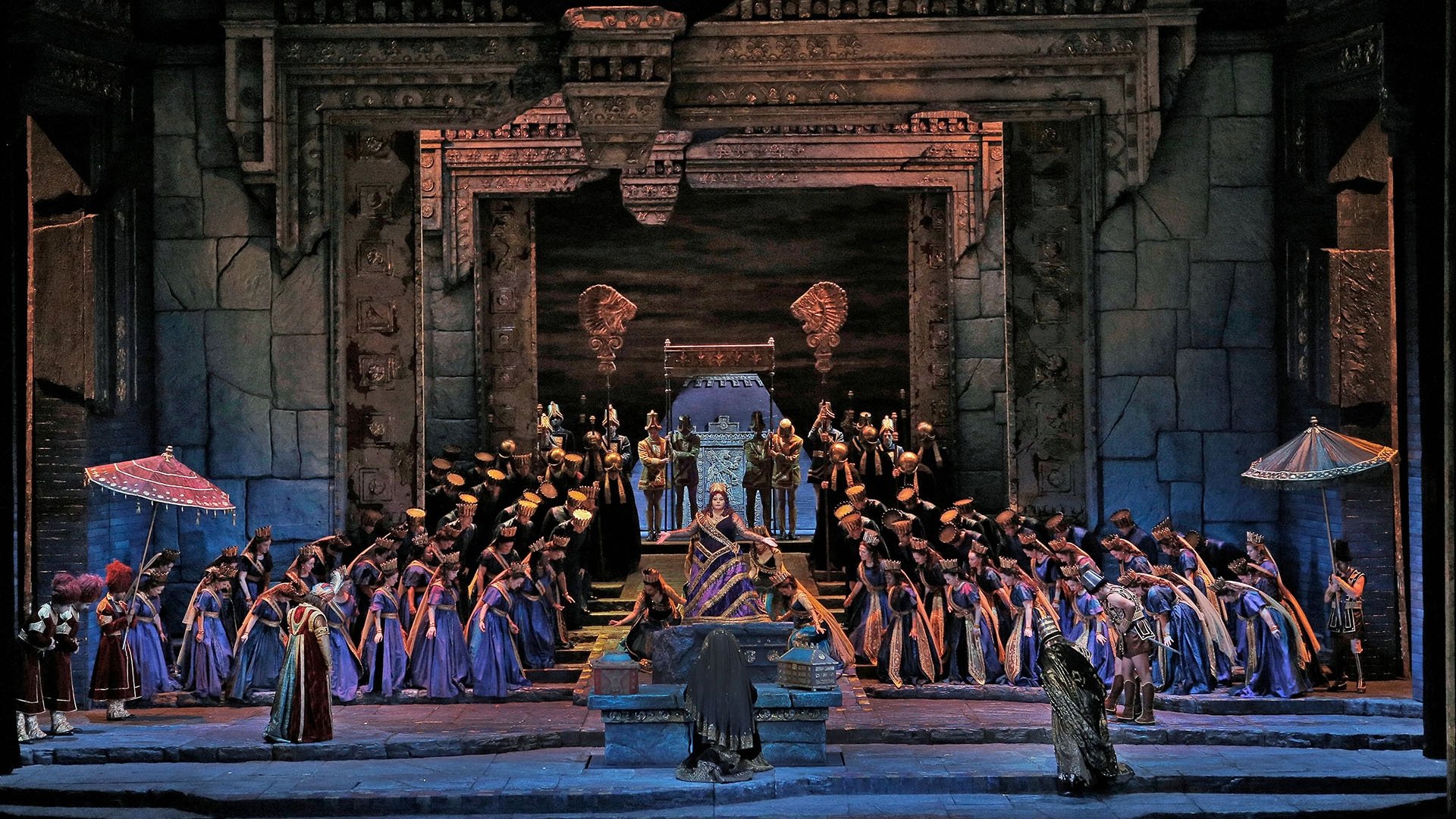 Backdrop for The Metropolitan Opera: Semiramide