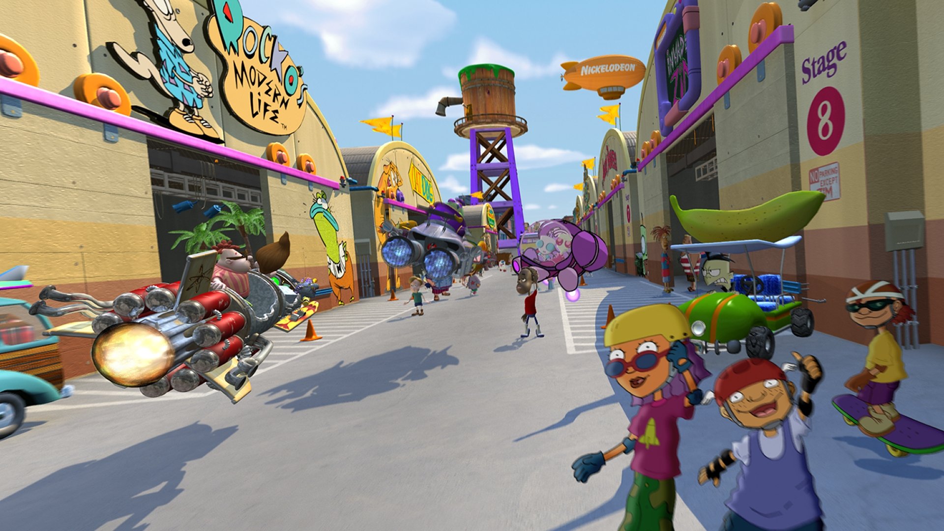 Backdrop for Jimmy Neutron's Nicktoon Blast