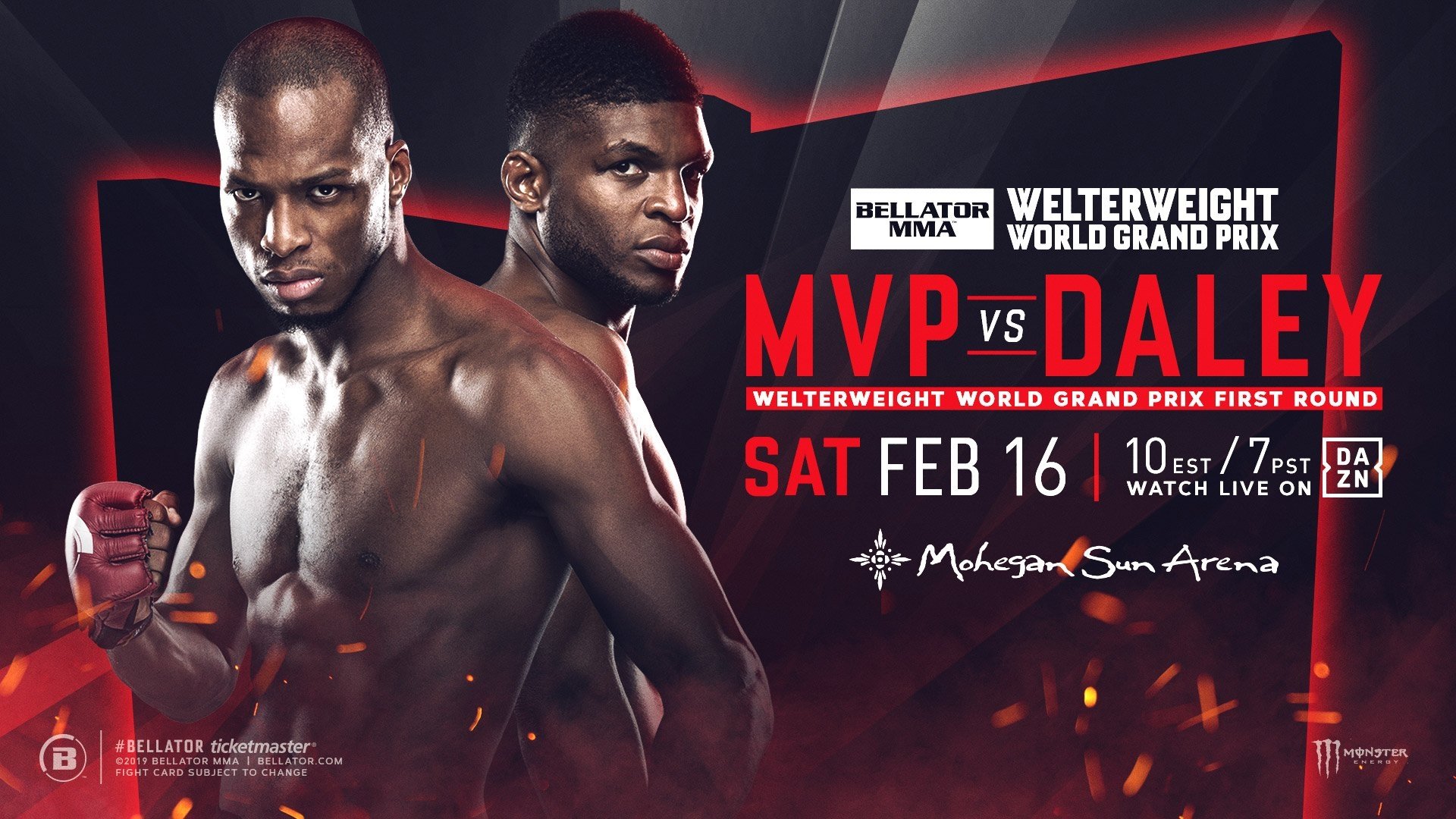 Backdrop for Bellator 216: MVP vs Daley