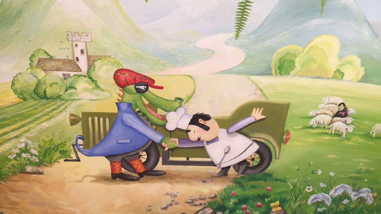 Backdrop for The Abduction of Balthazar Sponge