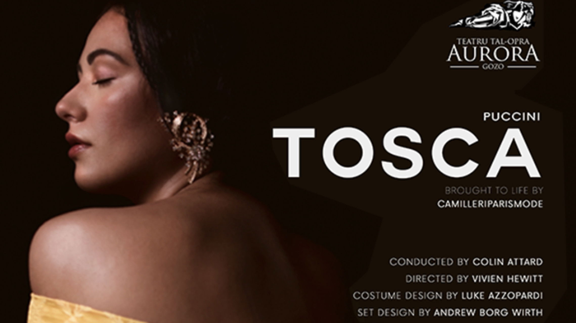 Backdrop for Tosca - Teatru tal-Opra Aurora