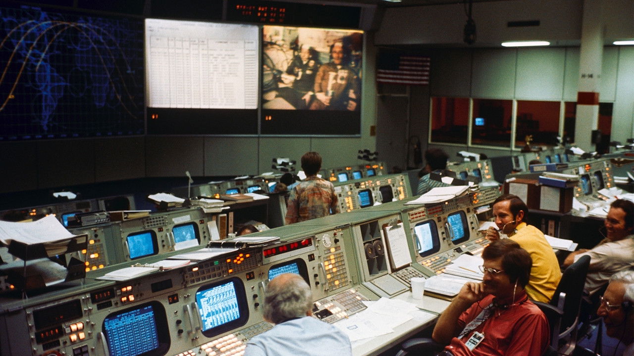 Backdrop for Apollo-Soyuz: The First Handshake in Space