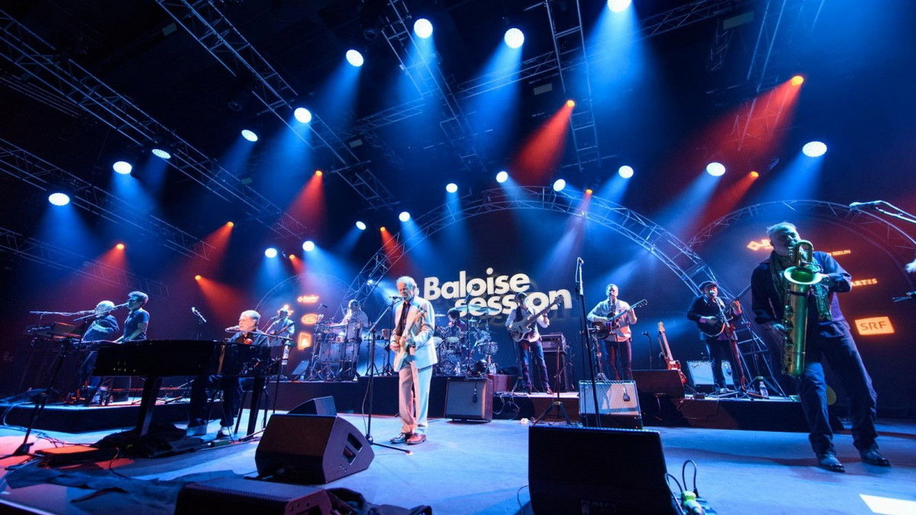 Backdrop for Brian Wilson at la Baloise Session