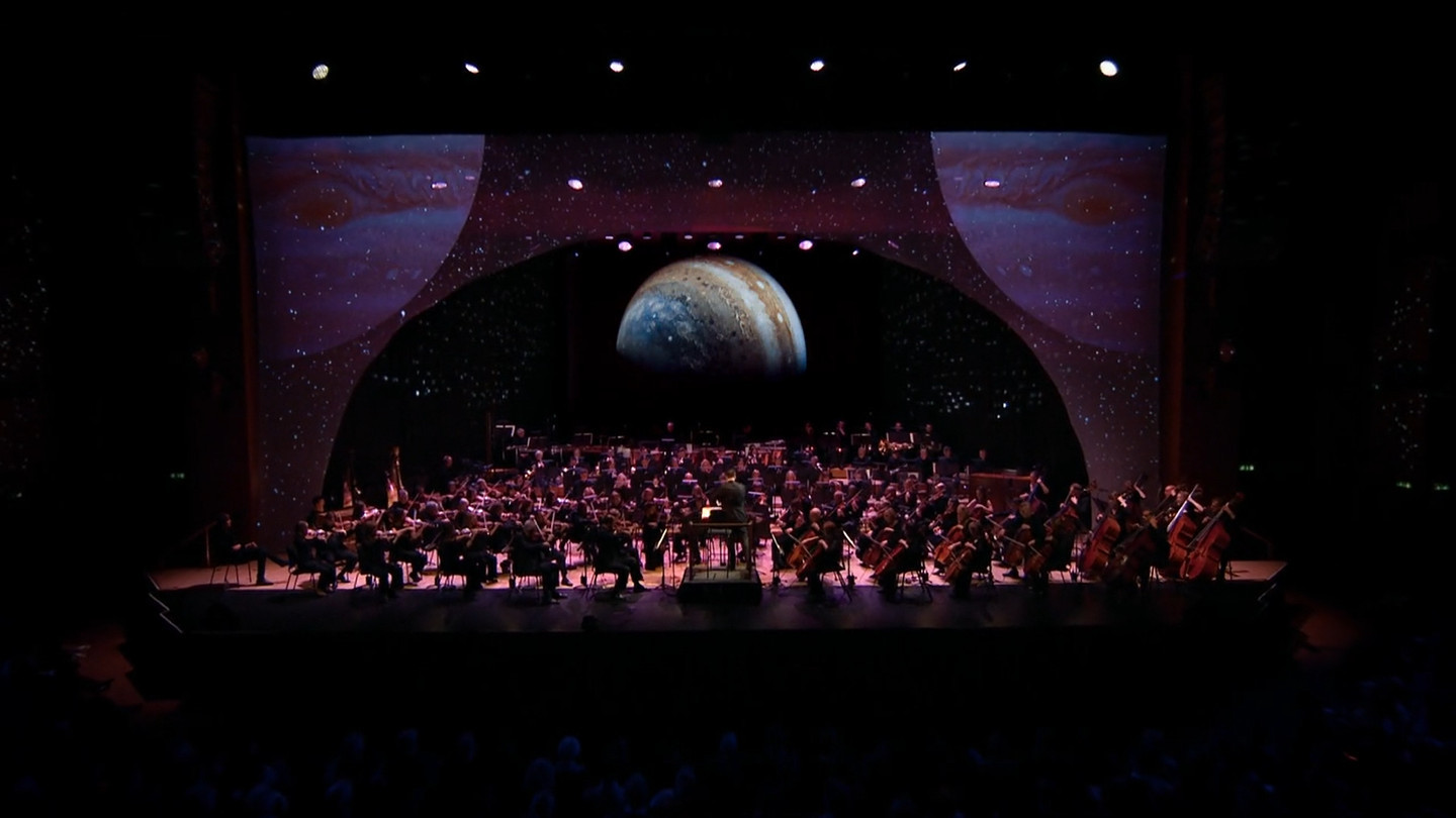 Backdrop for Holst: The Planets with Professor Brian Cox