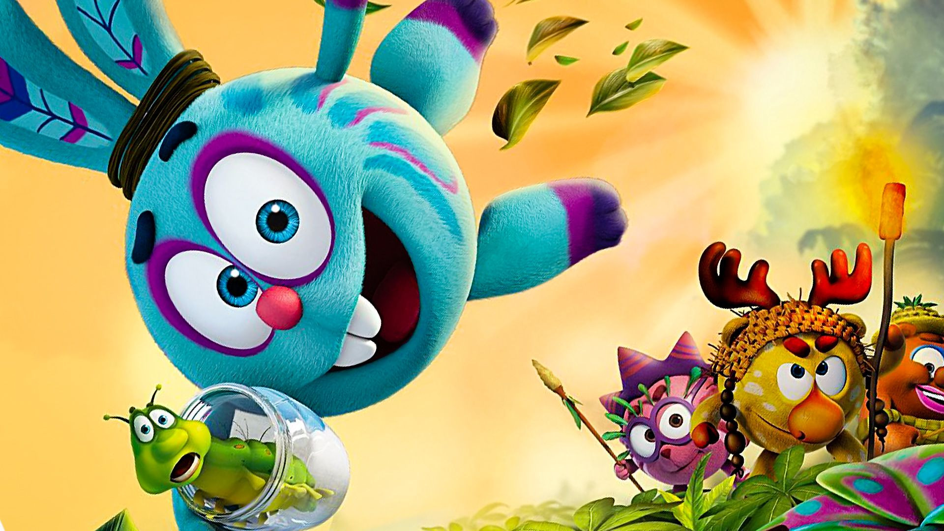 Backdrop for Kikoriki. Legend of the Golden Dragon