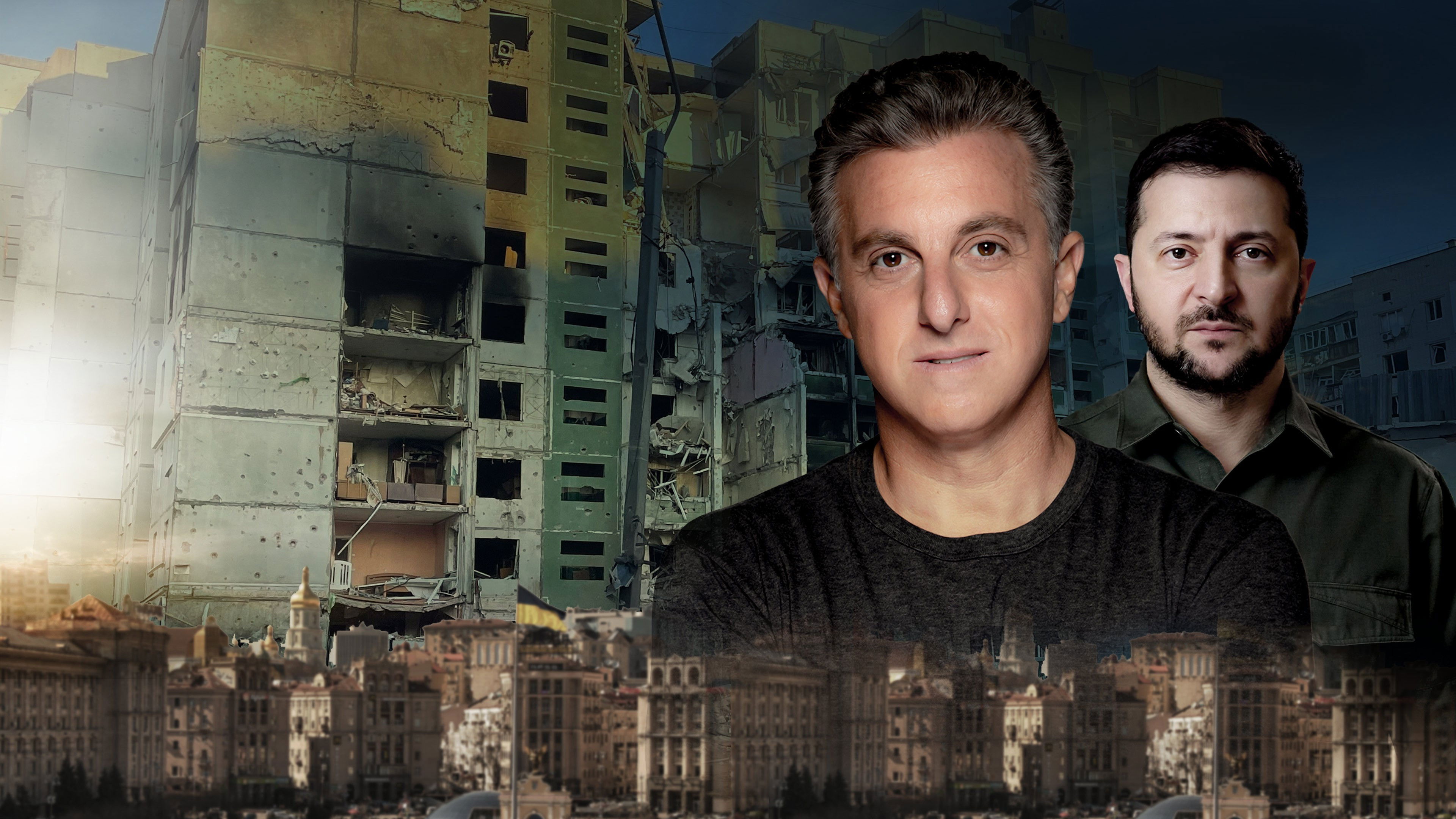 Backdrop for Huck and Zelensky - It's Not All Right