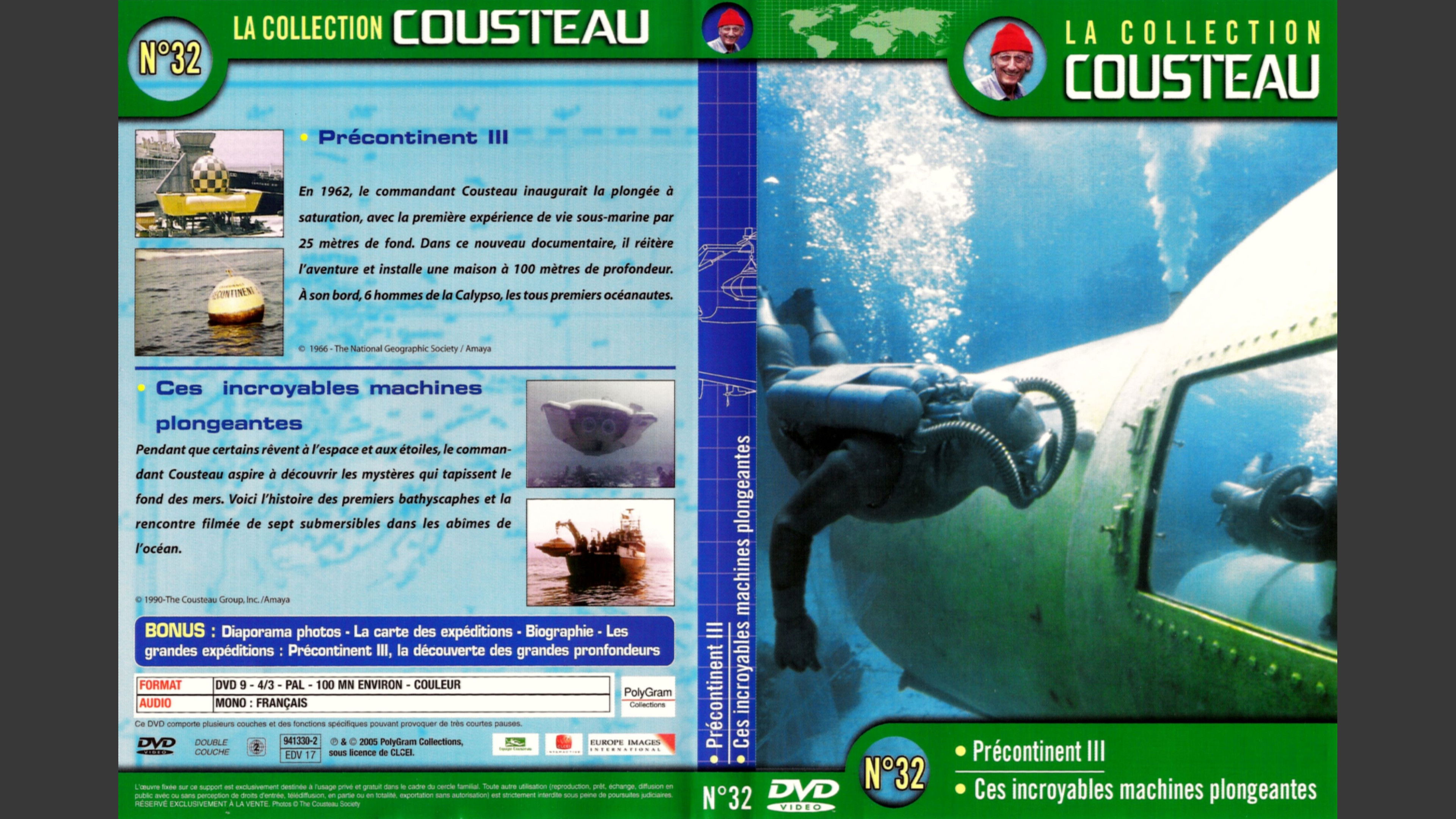 Backdrop for The Cousteau Collection N°32-1 | The Precontinent Adventure (Precontinent III)