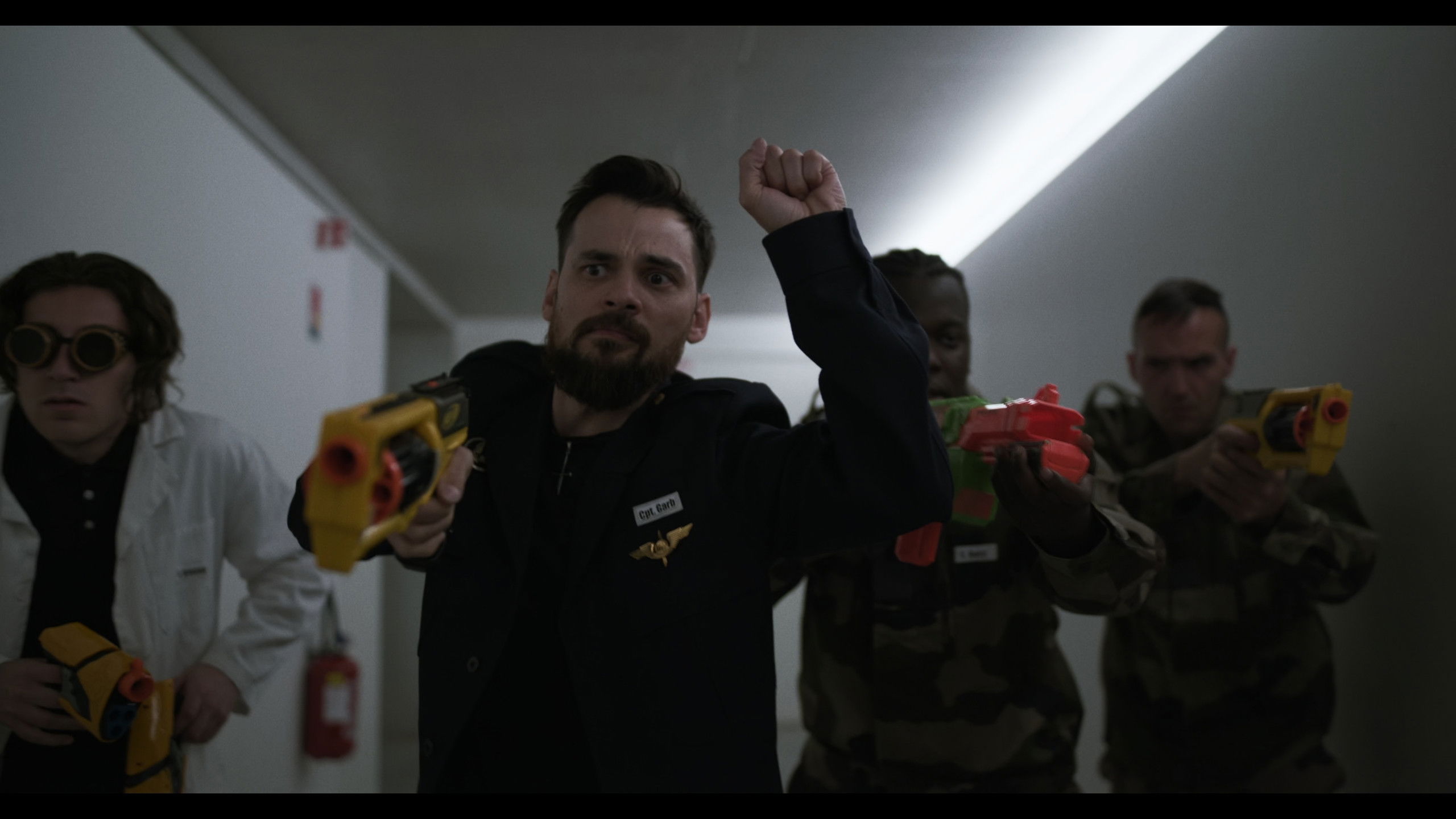 Backdrop for La Menace Saucisse