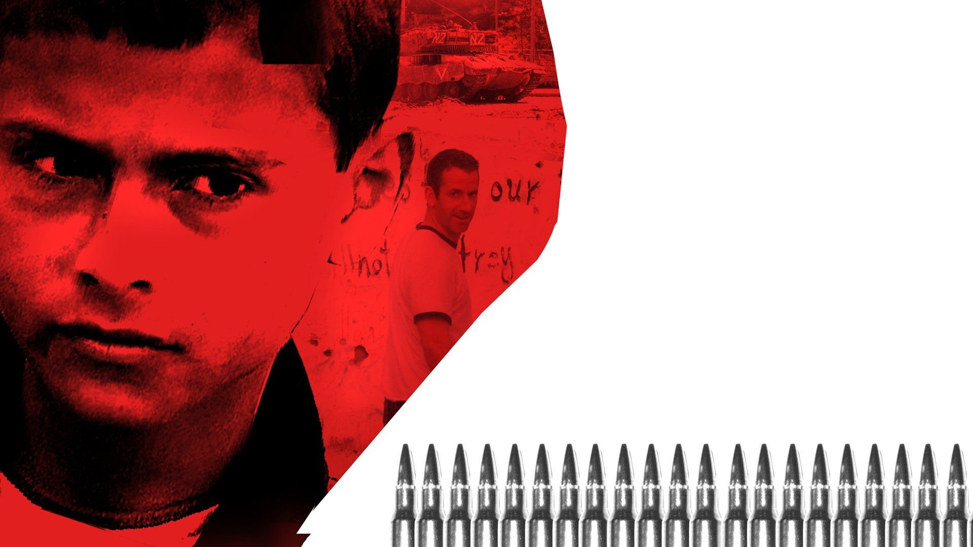 Backdrop for Death in Gaza