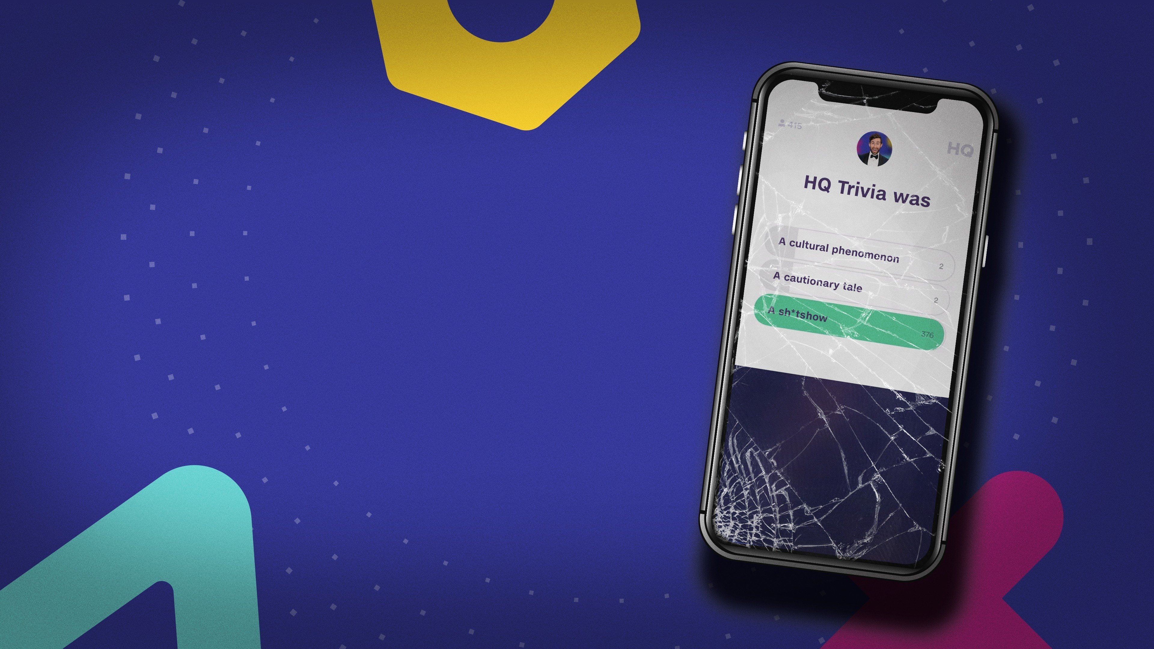 Backdrop for Glitch: The Rise & Fall of HQ Trivia
