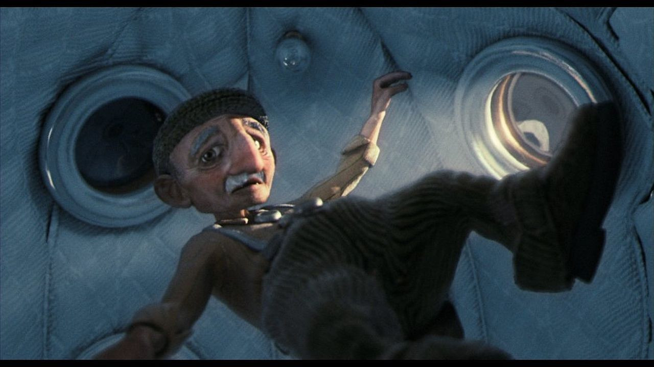 Backdrop for Even Pigeons Go to Heaven