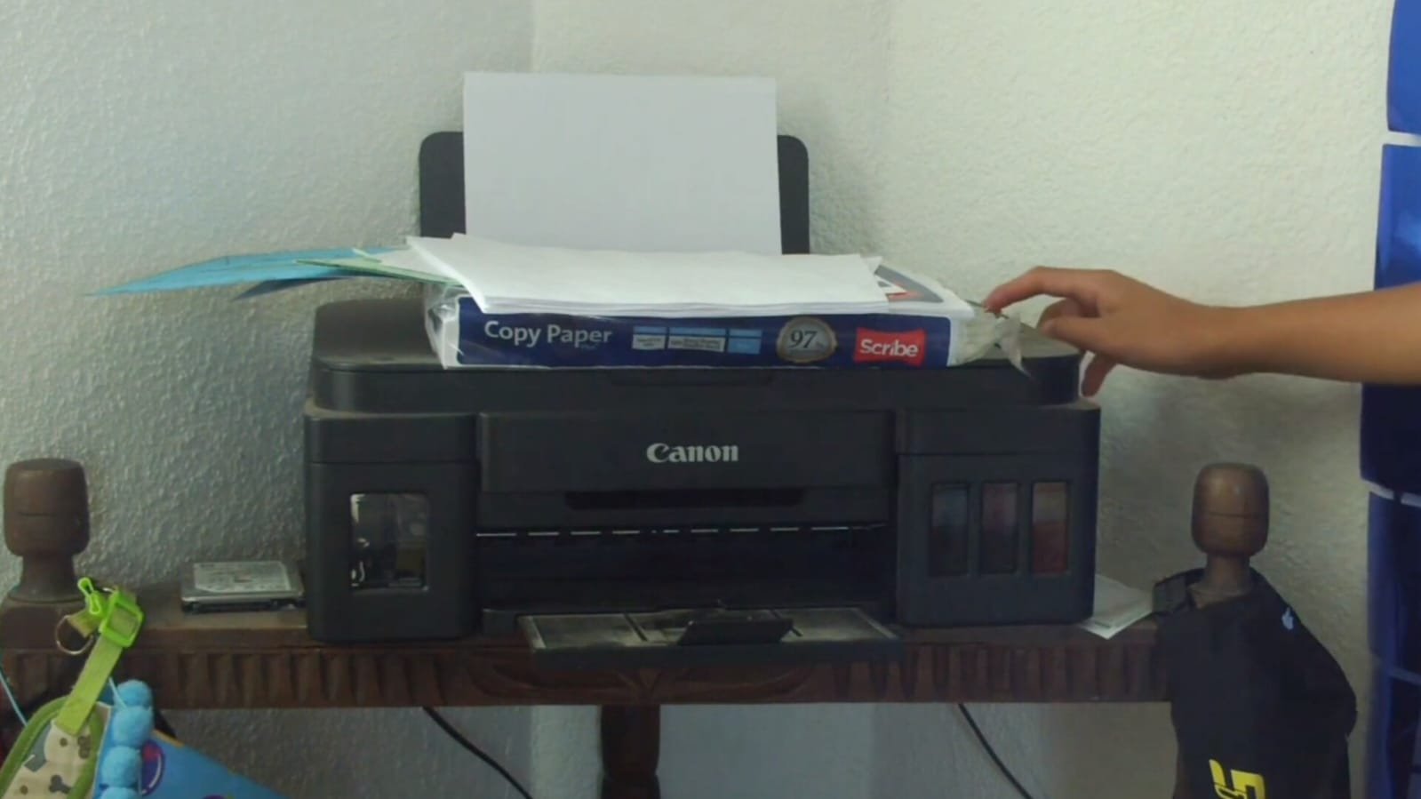 Backdrop for Less paper