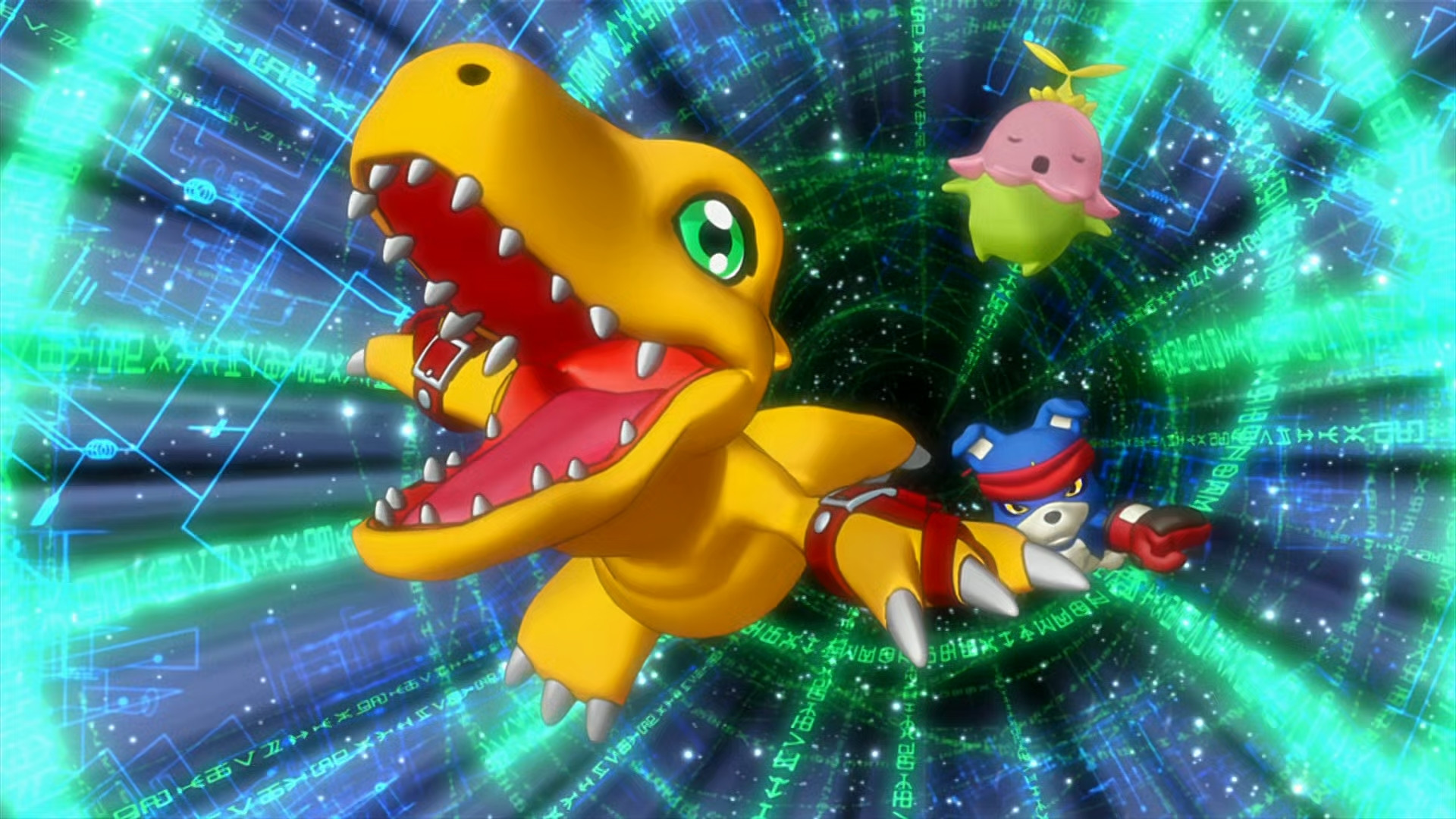 Backdrop for Digimon Savers 3D: The Digital World in Imminent Danger!