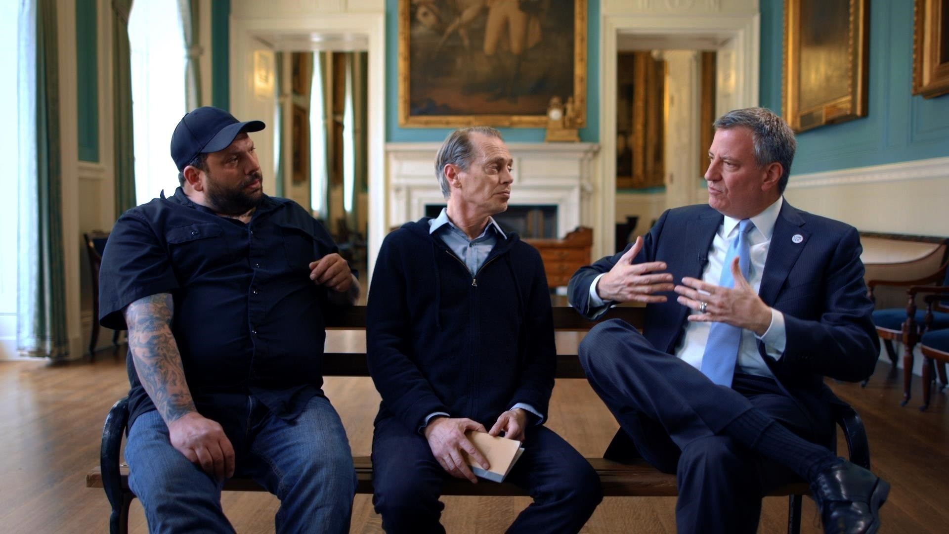 Backdrop for Park Bench with Steve Buscemi