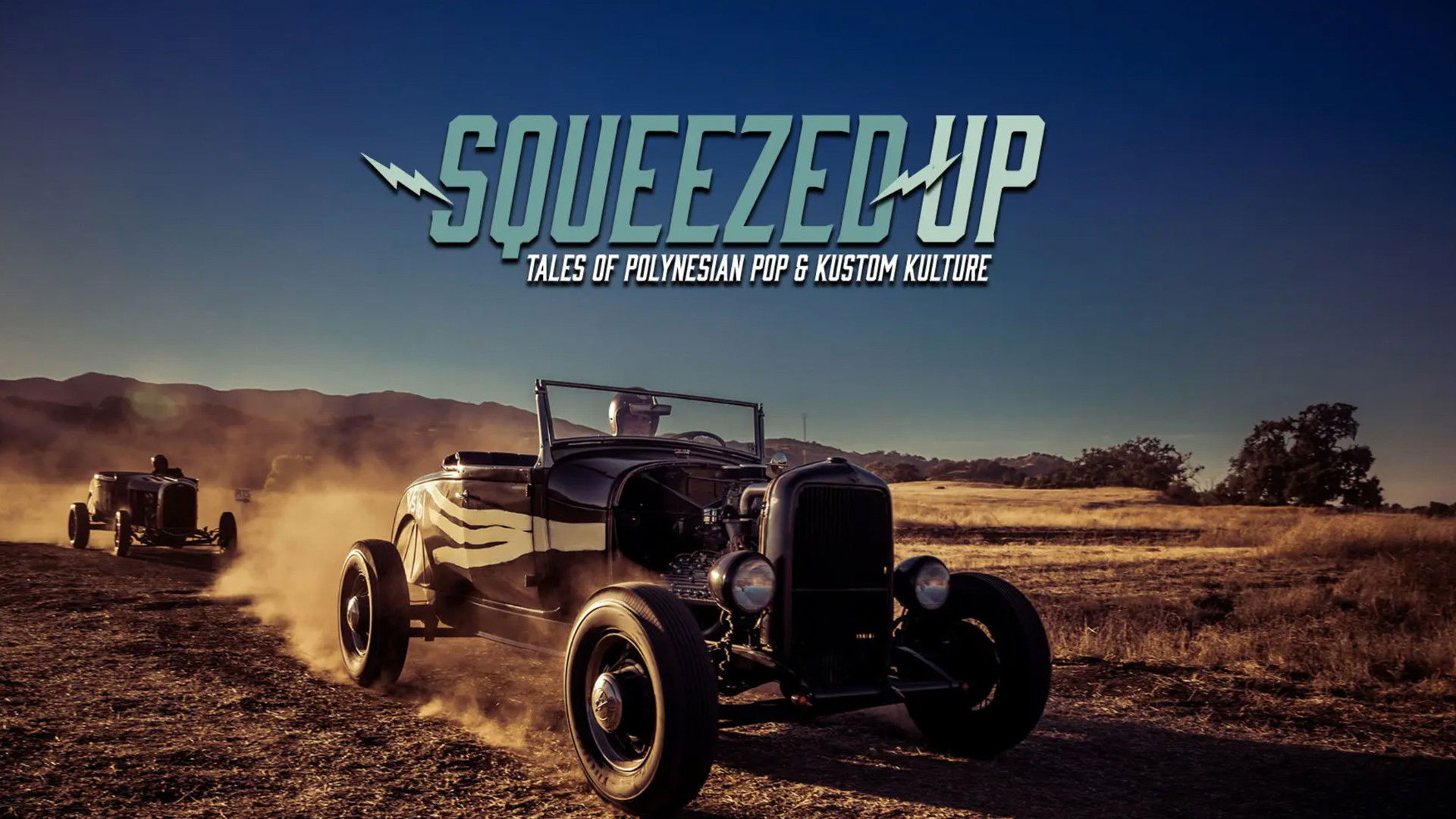 Backdrop for Squeezed Up - Tales of Polynesian Pop and Kustom Kulture