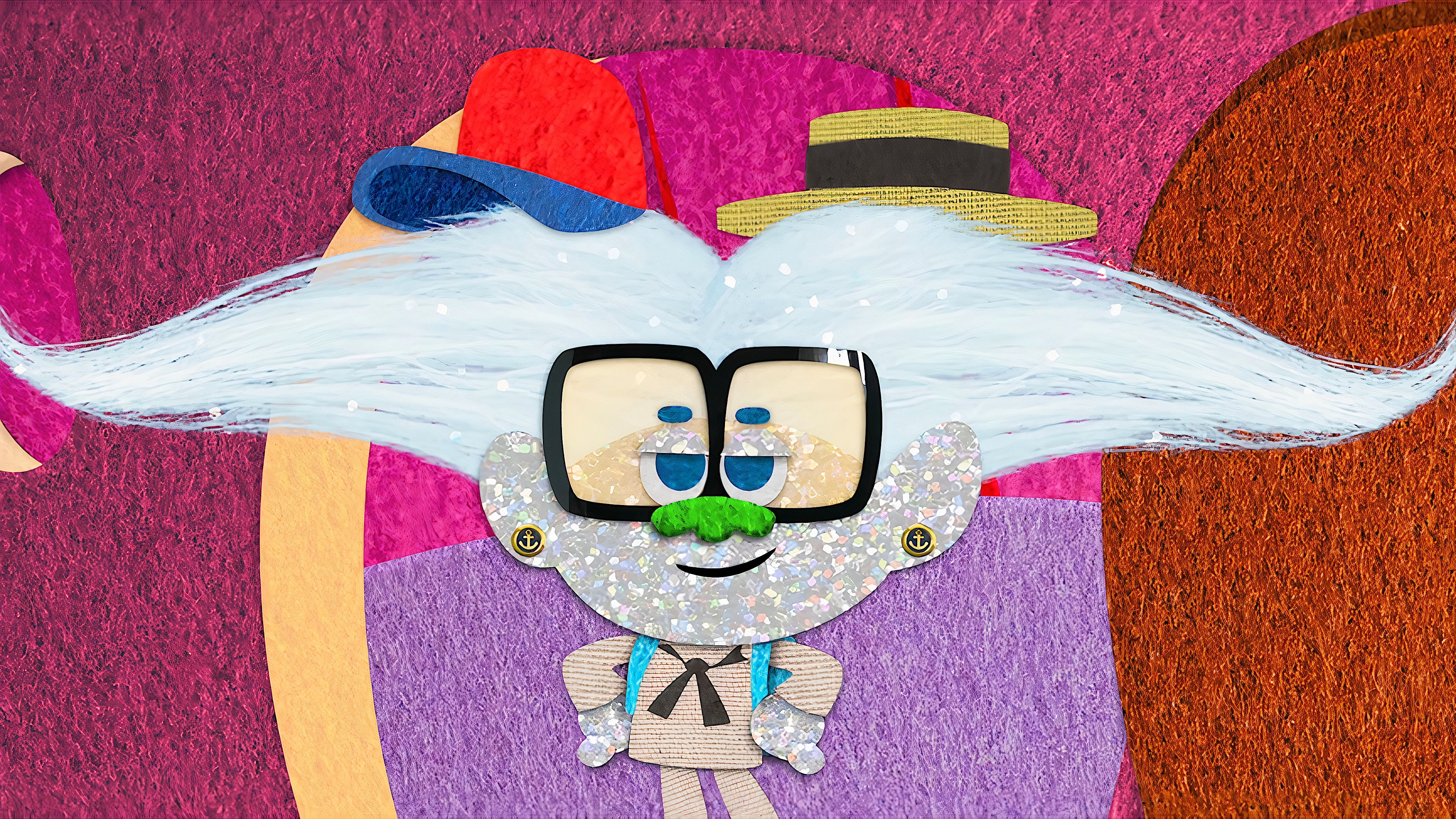 Backdrop for Trolls: Tiny Diamond Goes Back to School