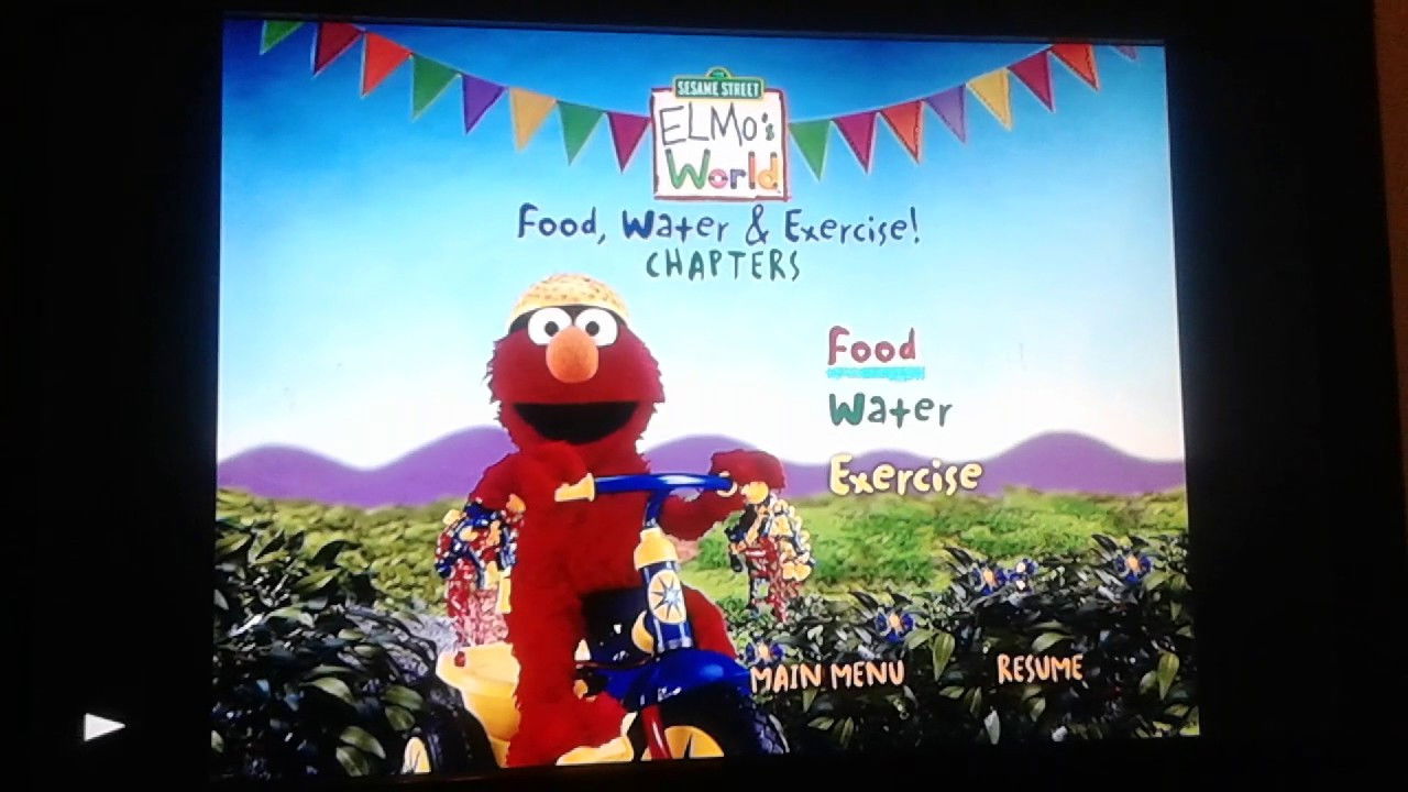 Backdrop for Sesame Street: Elmo's World: Food, Water & Exercise!