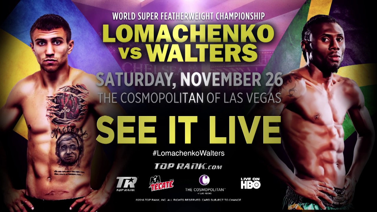 Backdrop for Vasyl Lomachenko vs. Nicholas Walters