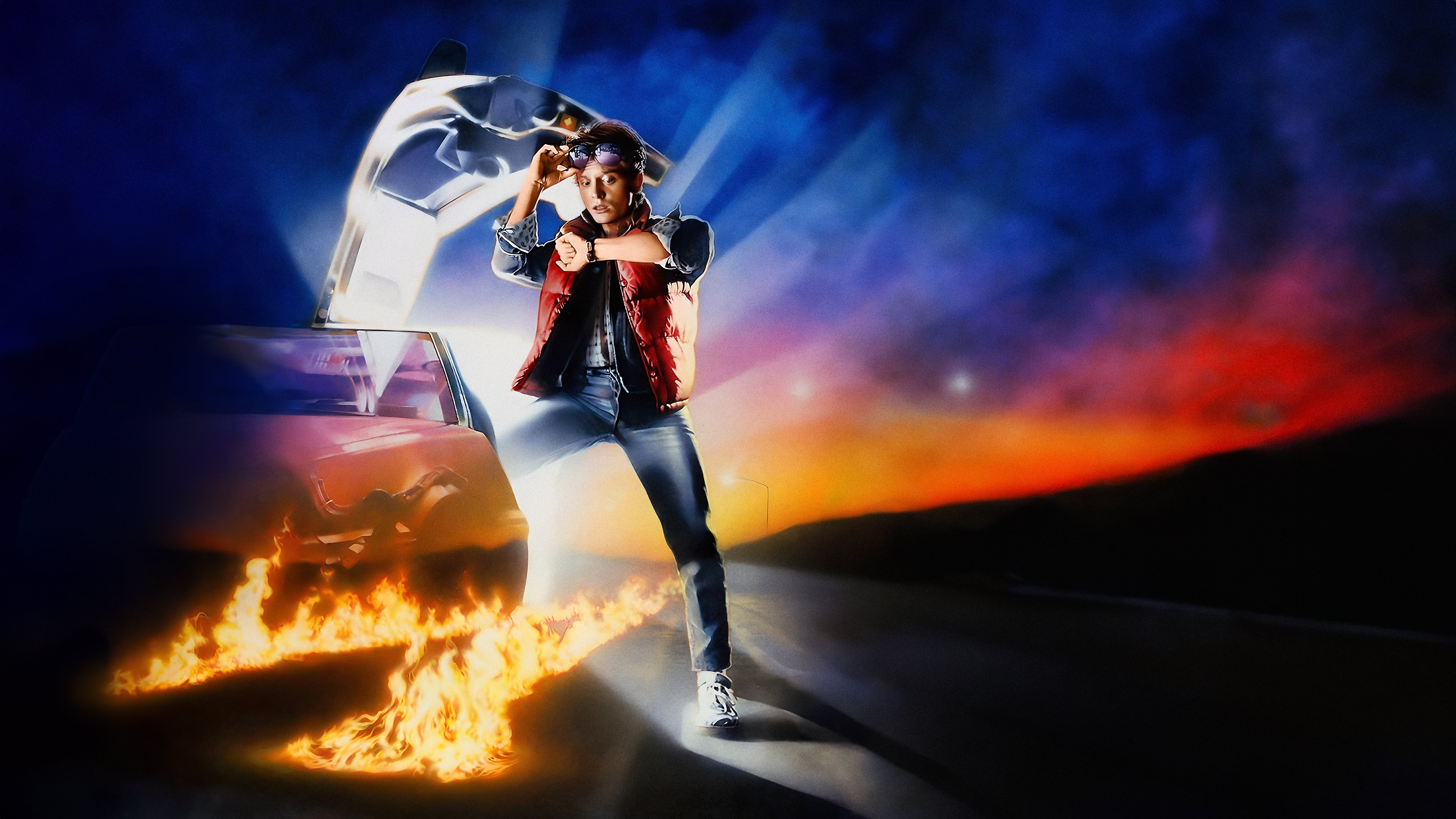 Backdrop for Back to the Future