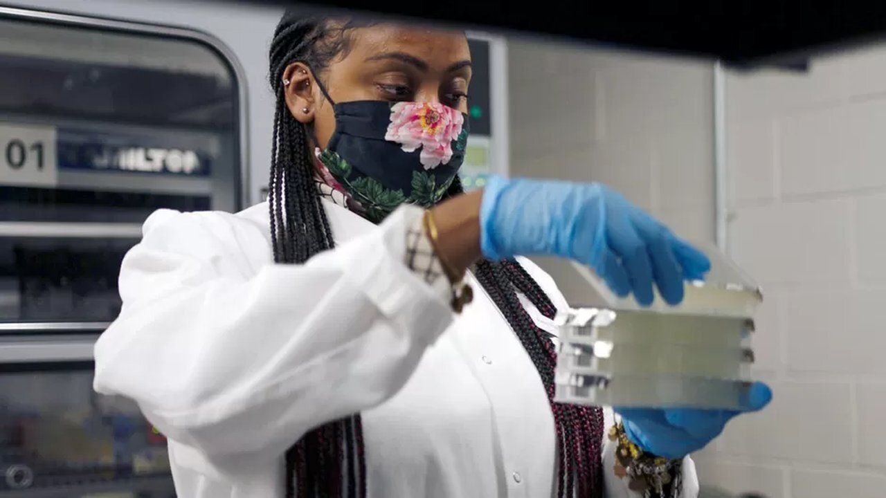 Backdrop for Race for the Vaccine