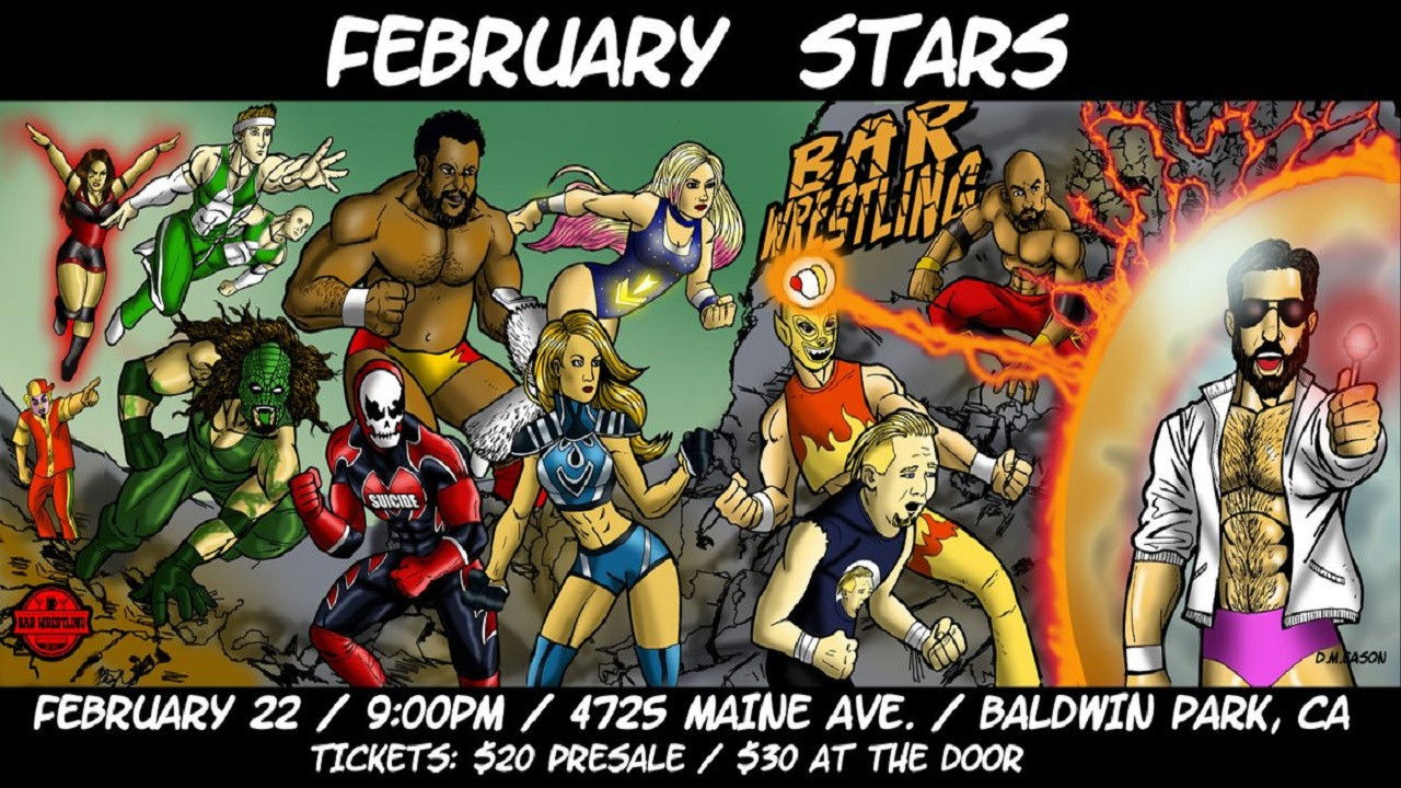 Backdrop for Bar Wrestling 9: February Stars